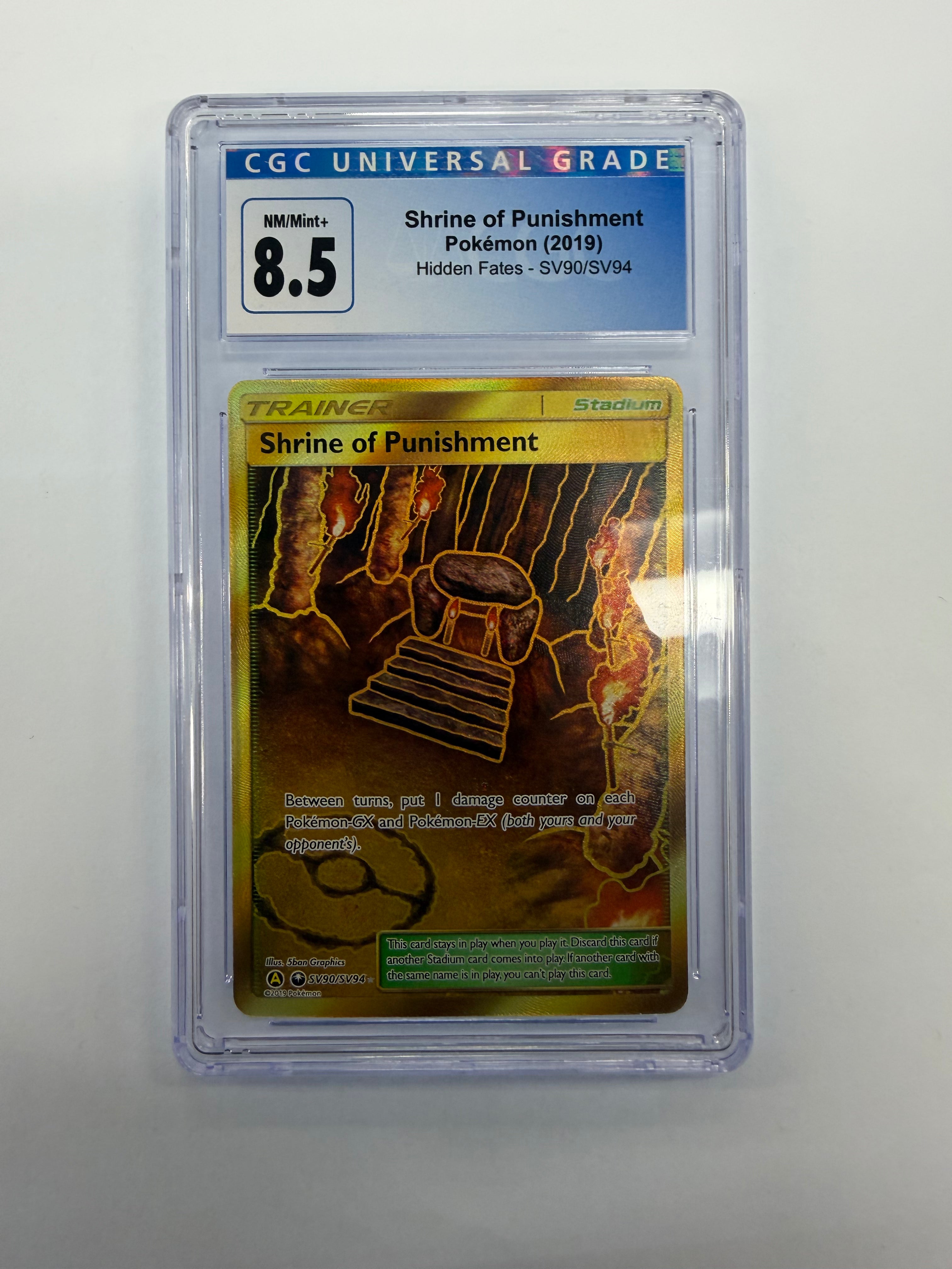 Pokémon TCG - CGC NM/Mint+ 8.5 Hidden Fates Shrine of Punishment SV90/SV94