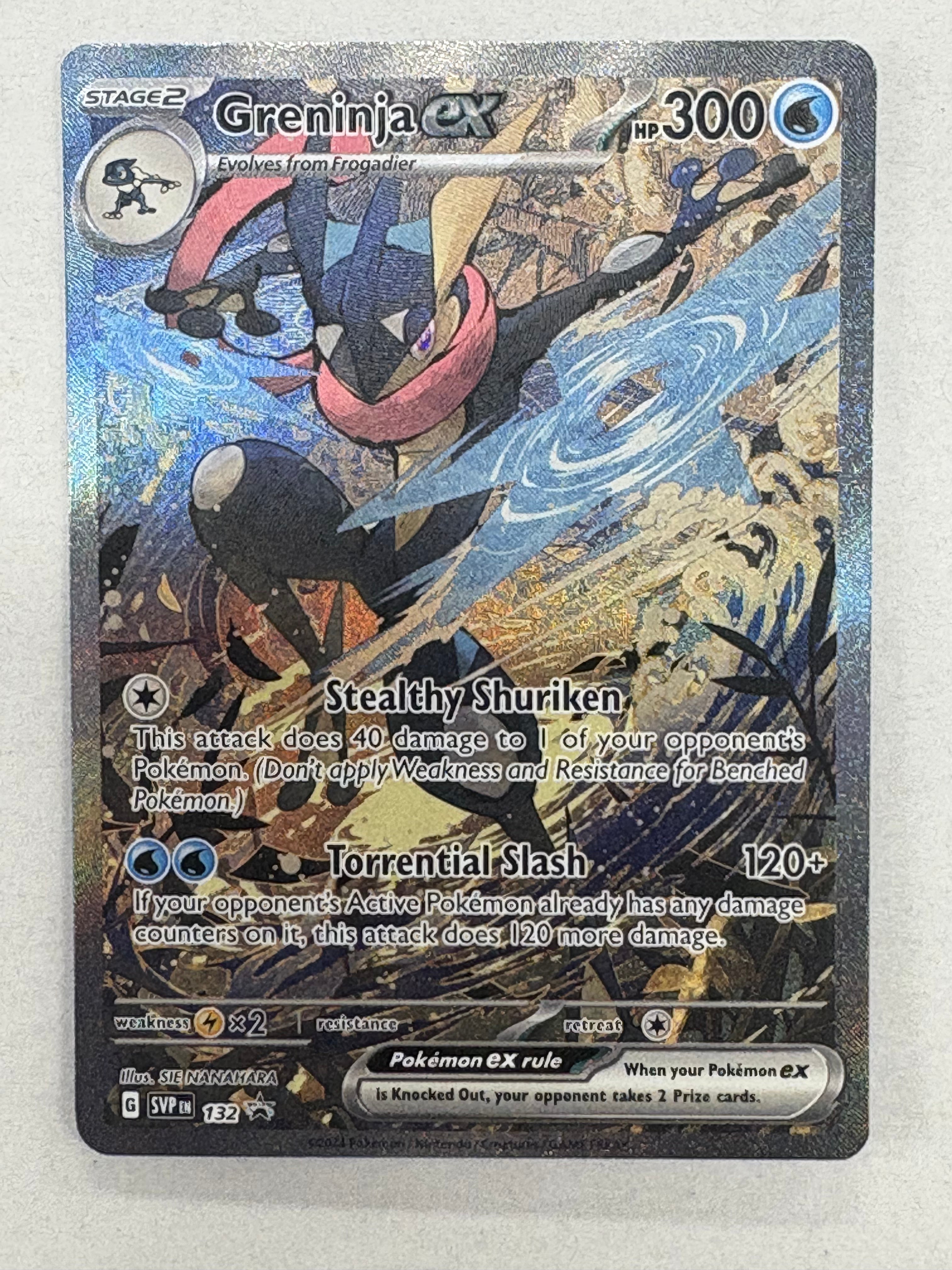 Pokémon TCG - Scarlet & Violet Promo Card Greninja EX 132 NM