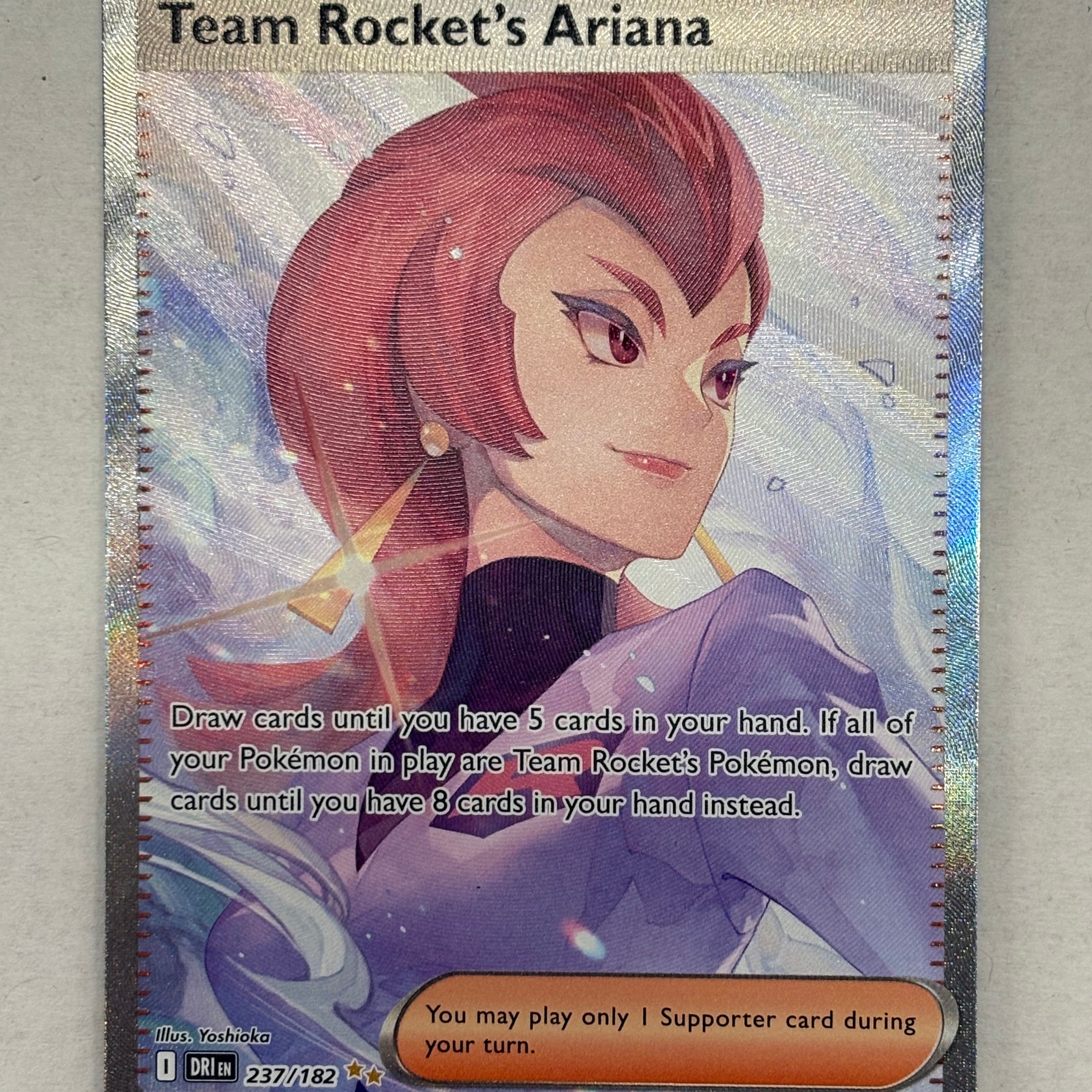 Pokémon TCG - Destined Rivals Team Rocket’s Ariana 237/182 NM
