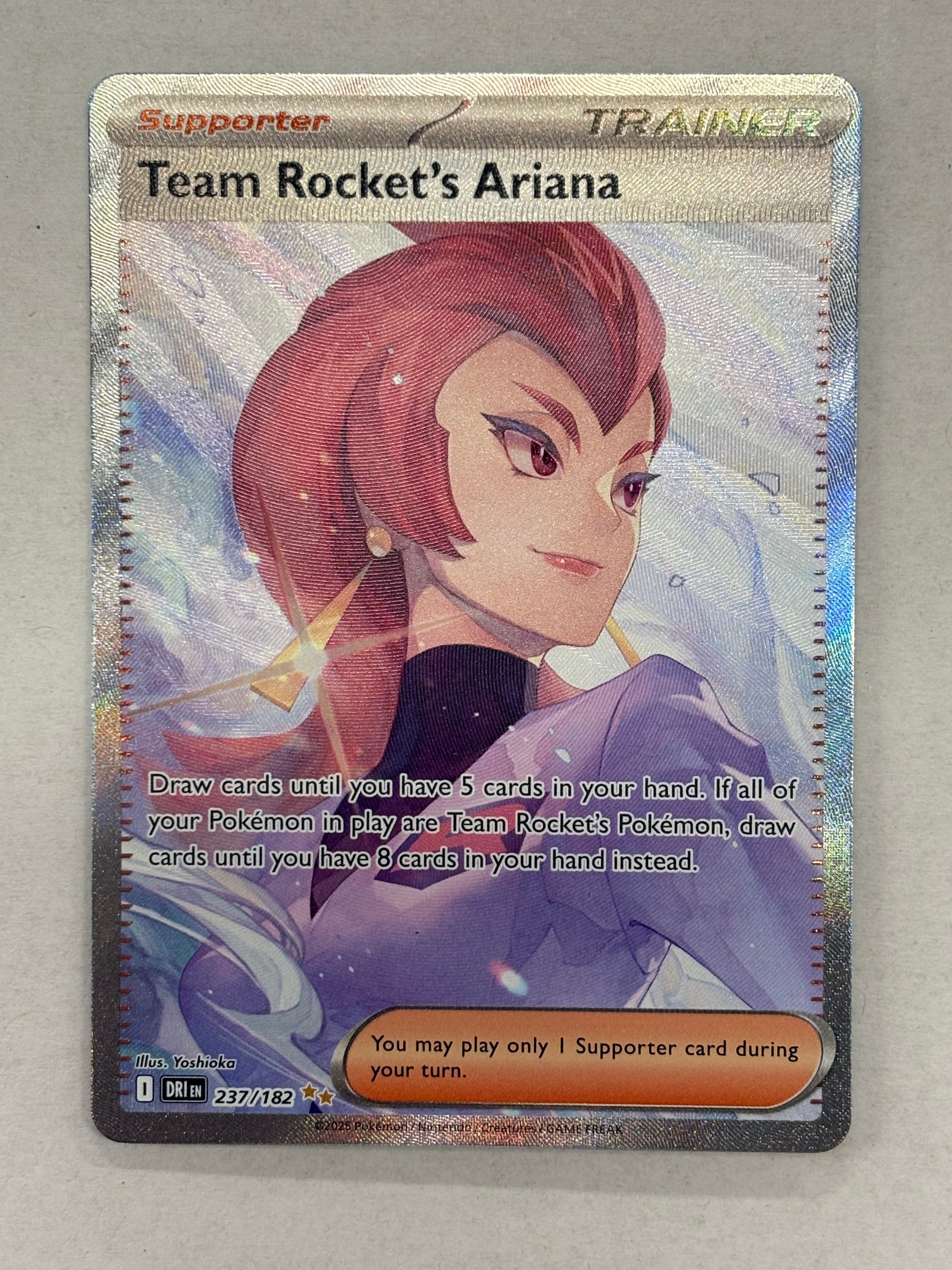 Pokémon TCG - Destined Rivals Team Rocket’s Ariana 237/182 NM