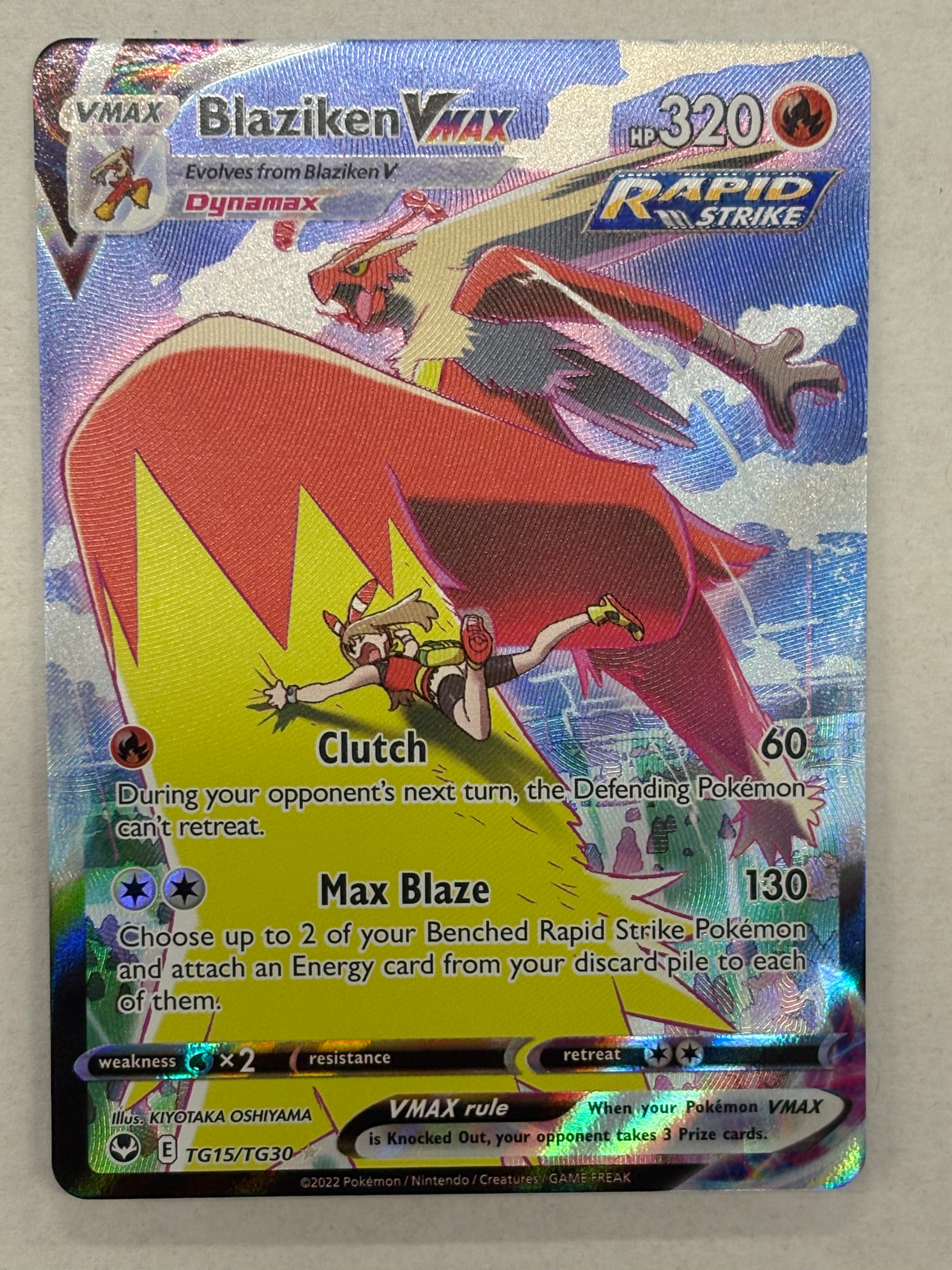 Pokémon TCG - Silver Tempest Blaziken VMAX TG15/TG30 NM