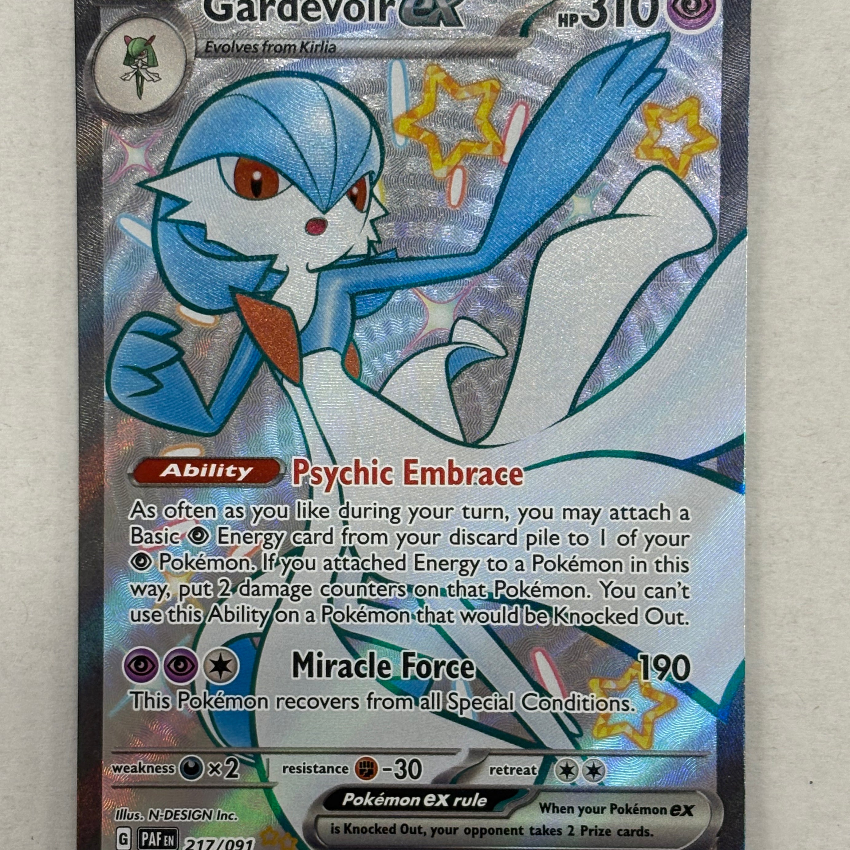 Pokémon TCG - Paldean Fates Gardevoir ex 217/091 NM