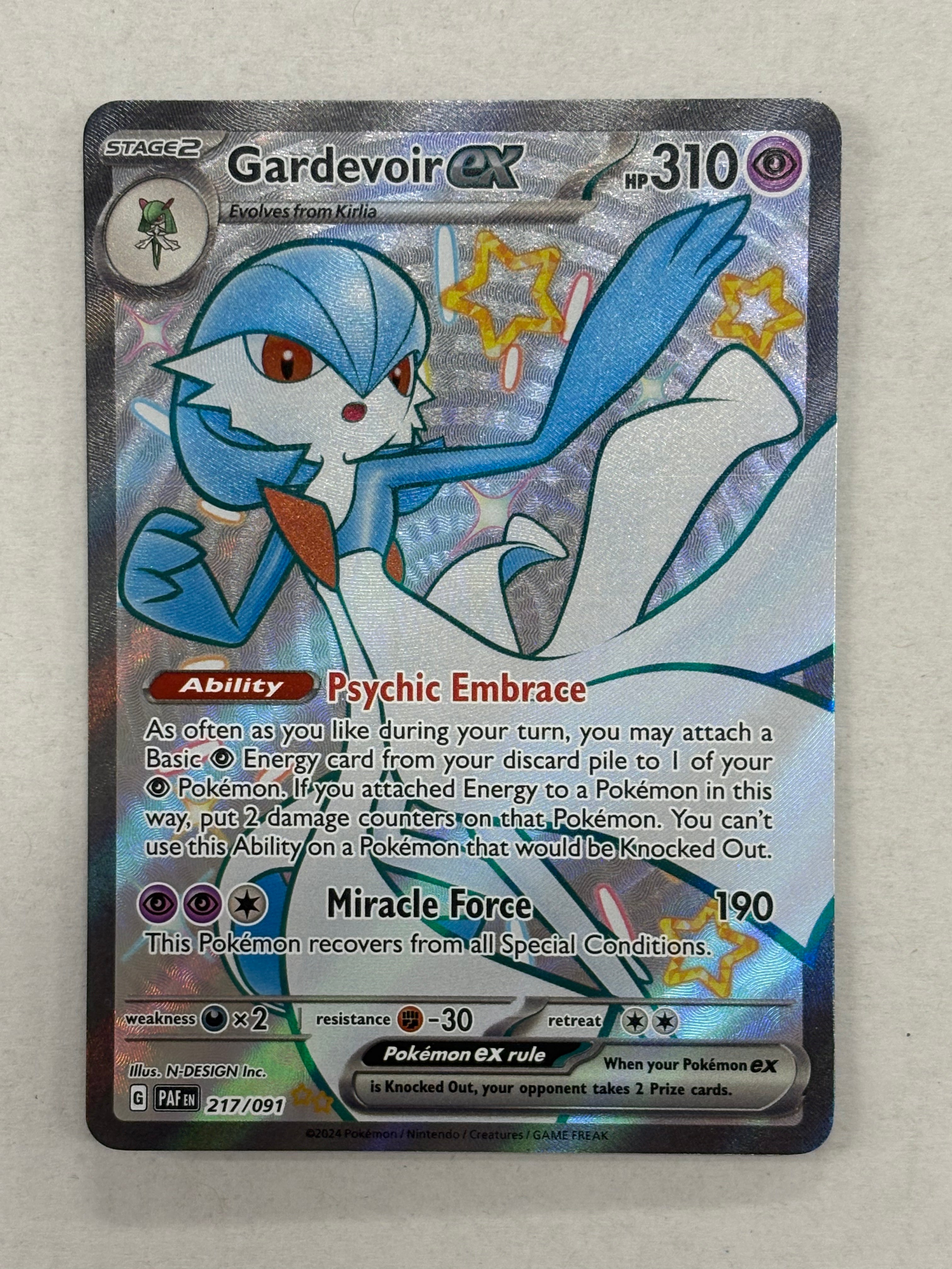 Pokémon TCG - Paldean Fates Gardevoir ex 217/091 NM