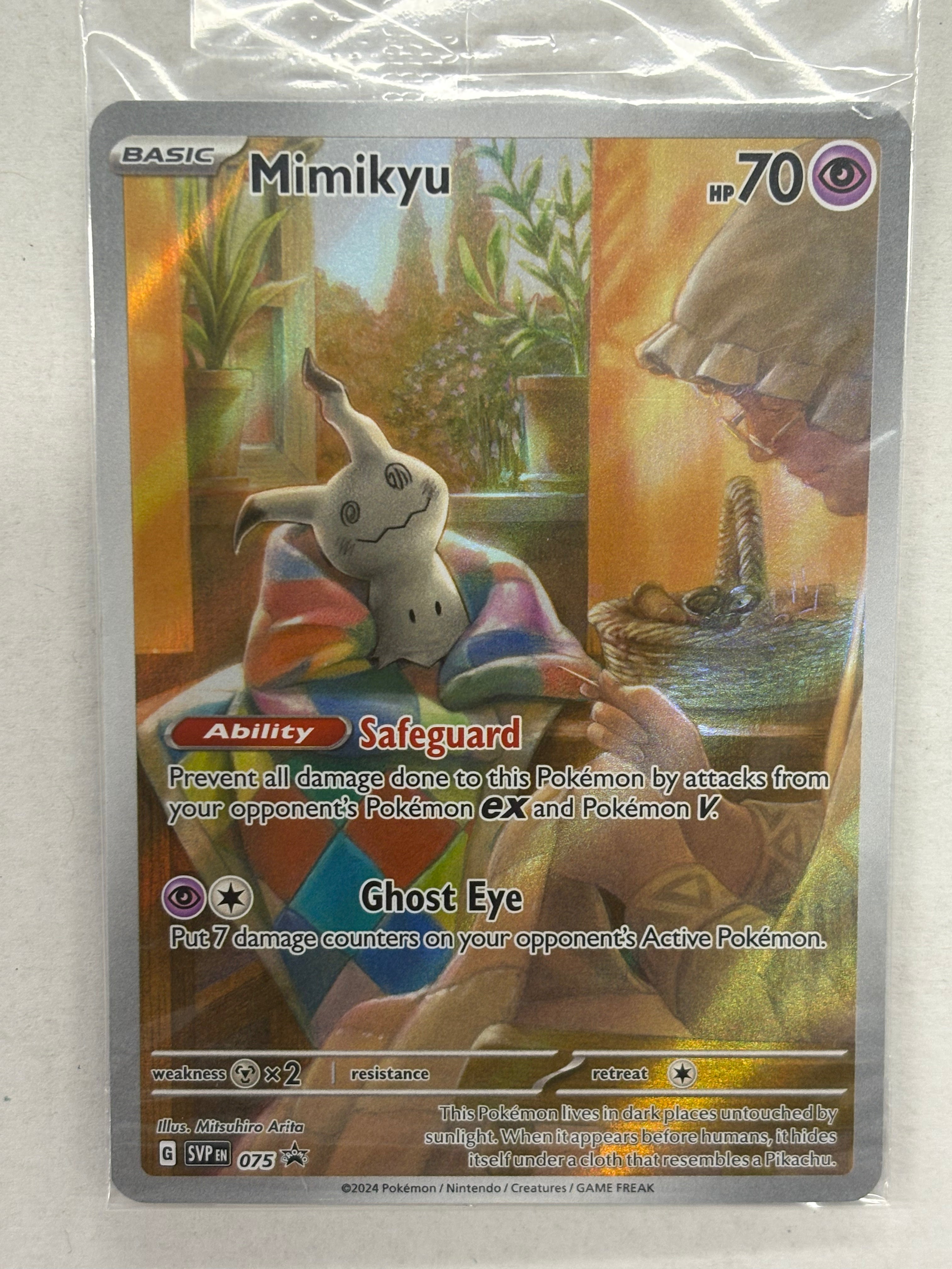 Pokémon TCG - Scarlet & Violet Promo Card Mimikyu (Sealed) 075 NM