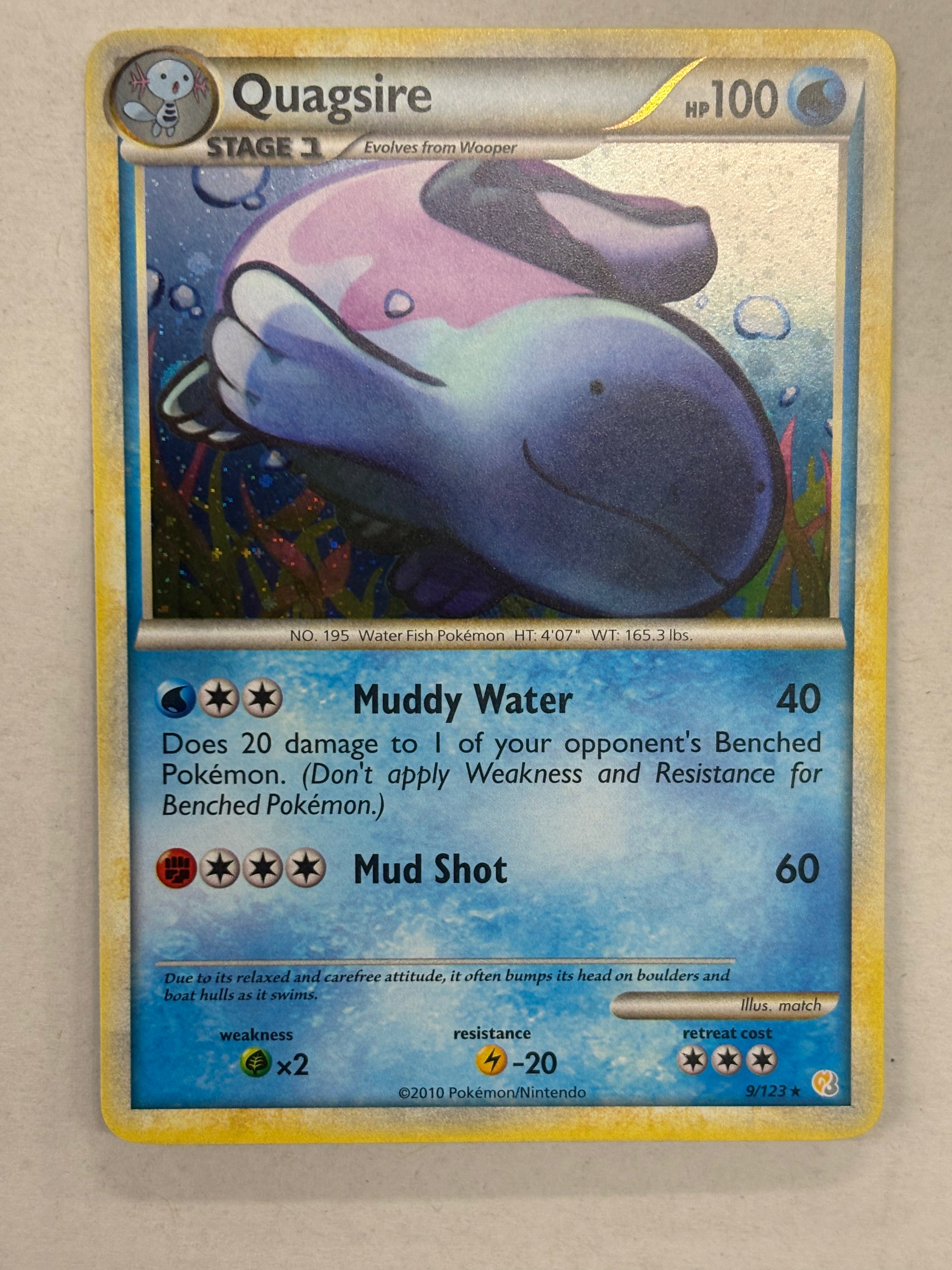 Pokémon TCG - Heartgold & SoulSilver Quagsire 9/123 NM