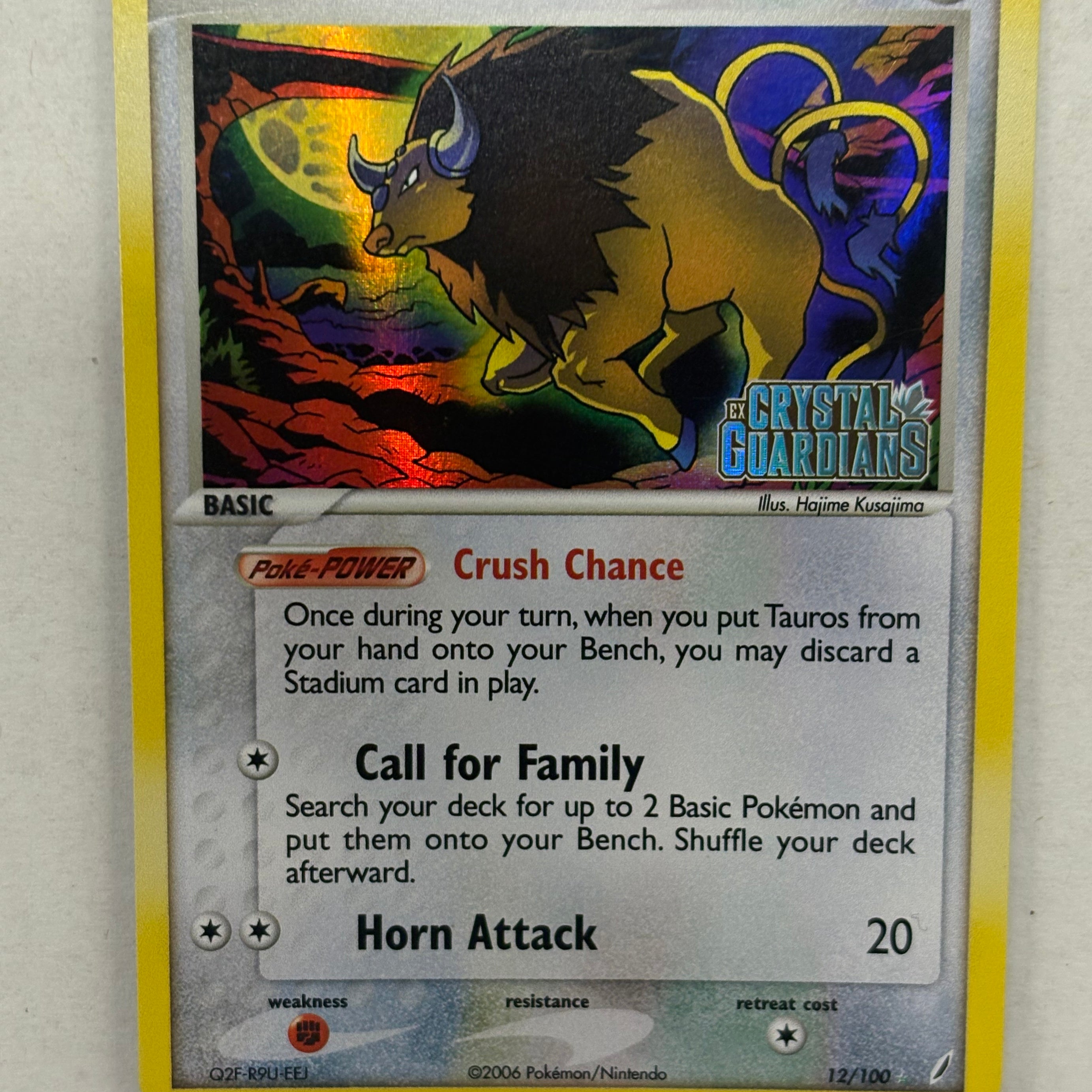 Pokémon TCG - Crystal Guardians Tauros (Delta Species) 12/100 LP