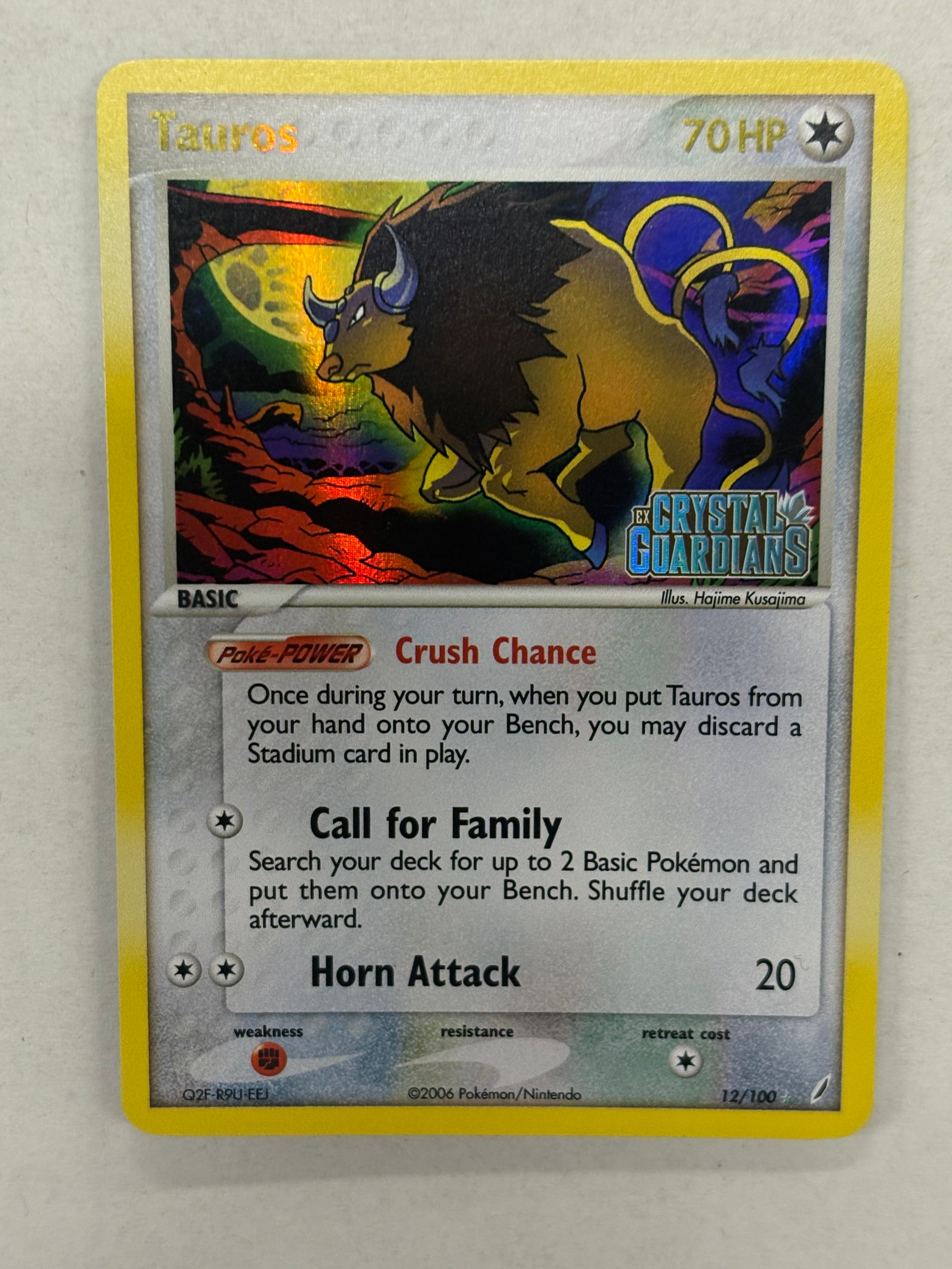 Pokémon TCG - Crystal Guardians Tauros (Delta Species) 12/100 LP
