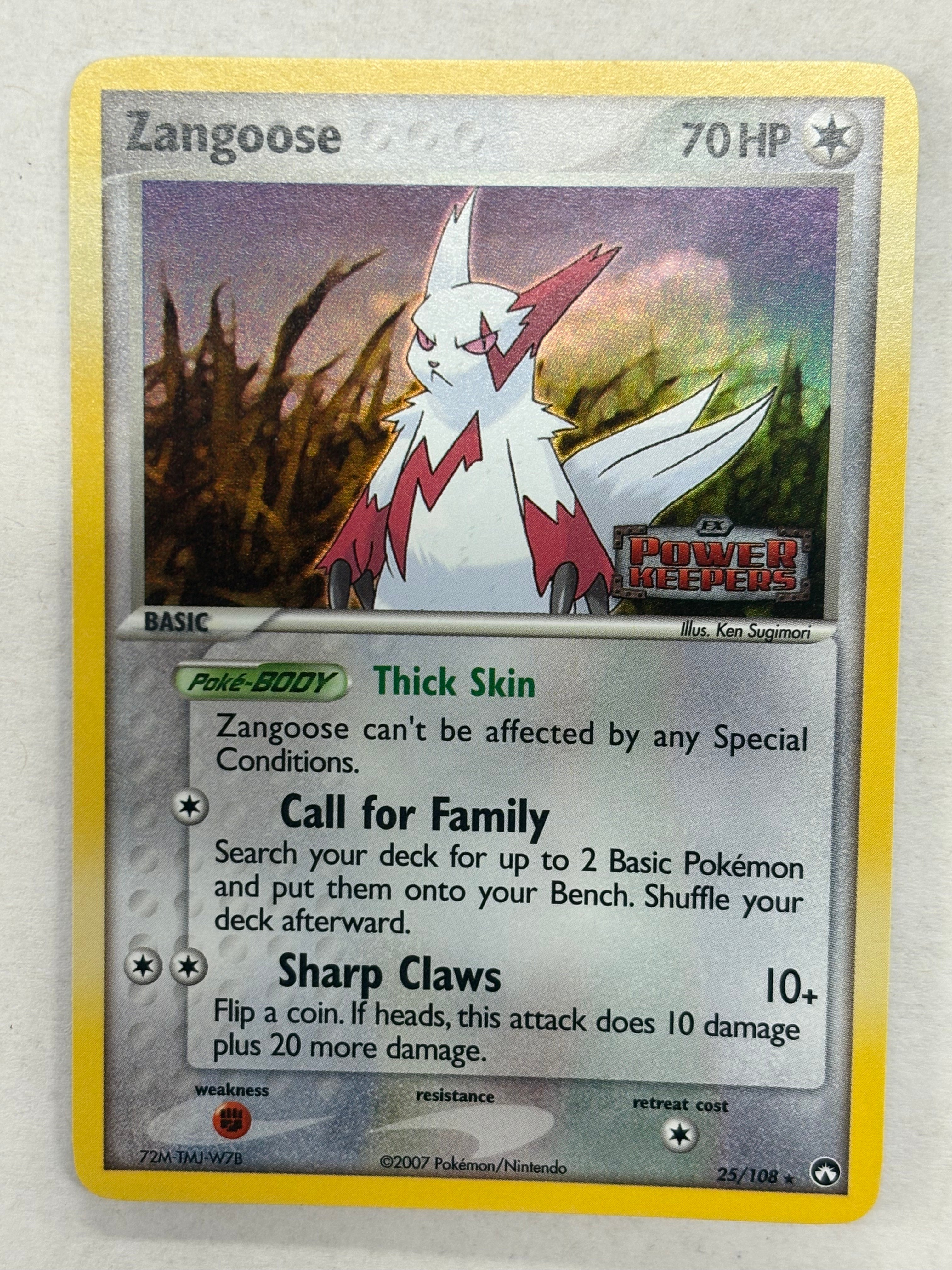 Pokémon TCG - EX Power Keepers Zangoose (Power Keepers Stamped) 25/108 NM