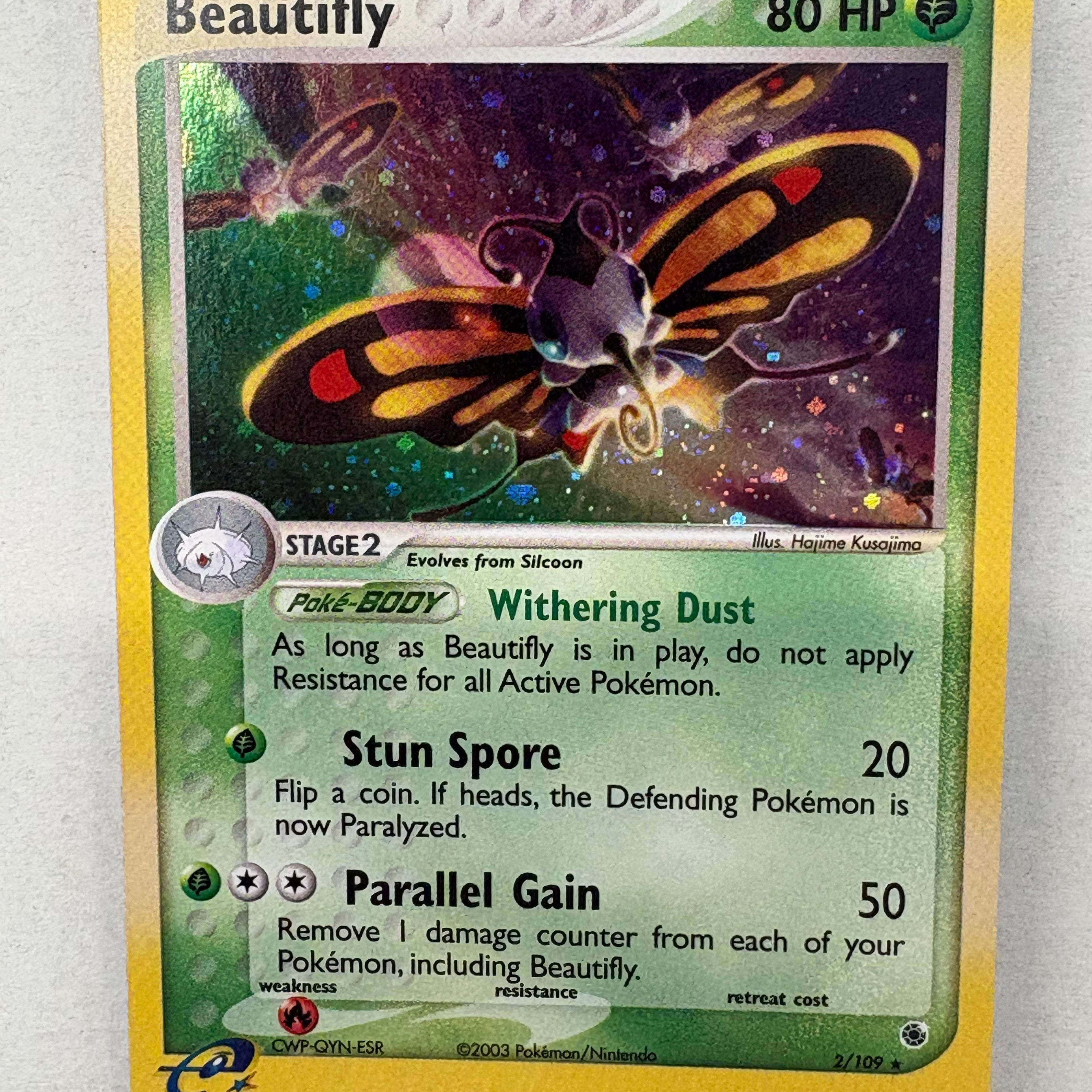 Pokémon TCG - EX Ruby & Sapphire Beautifly 2/109 NM