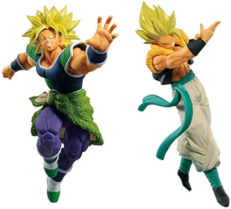 Bandai Banpresto Dragon Ball Super: Broly Match Makers Super Saiyan Broly vs Super Saiyan Gogeta Statue Set