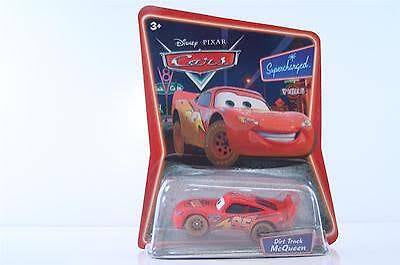 Mattel Disney Pixar The World of Cars Dirt Track Lightning McQueen  Die Cast Car