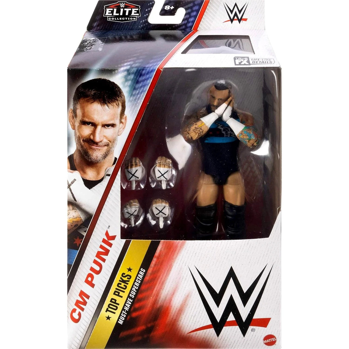 Mattel WWE Elite Collection Top Picks Netflix Raw CM Punk Action Figure