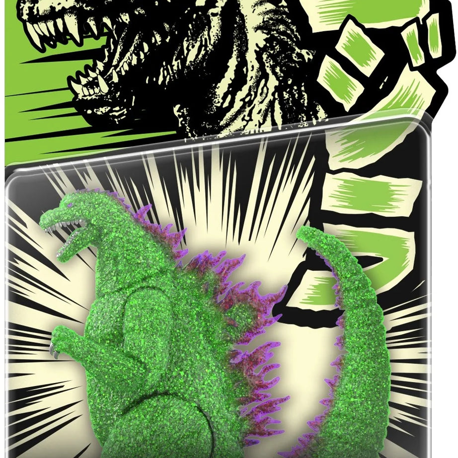 Super7 Toho Super Kaiju Godzilla 2001   Green Glitter Action Figure