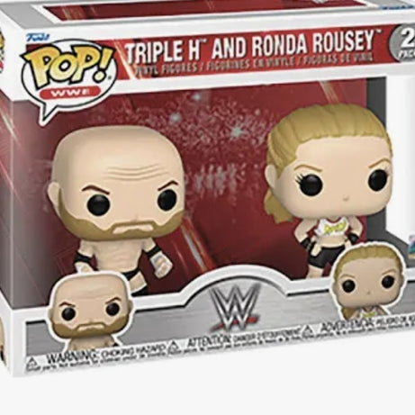 Funko Pop! WWE Triple H and Ronda Rousey 2 Pack