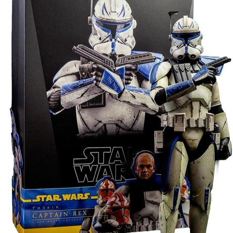 COMPLETE Hot Toys Star Wars: The Clone Wars Captain Rex 1:6 Scale 12 Inch Action Figure TMS018