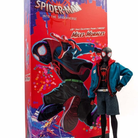 COMPLETE Hot Toys Spider-Man: Into The Spiderverse Miles Morales 1:6 Scale Action Figure