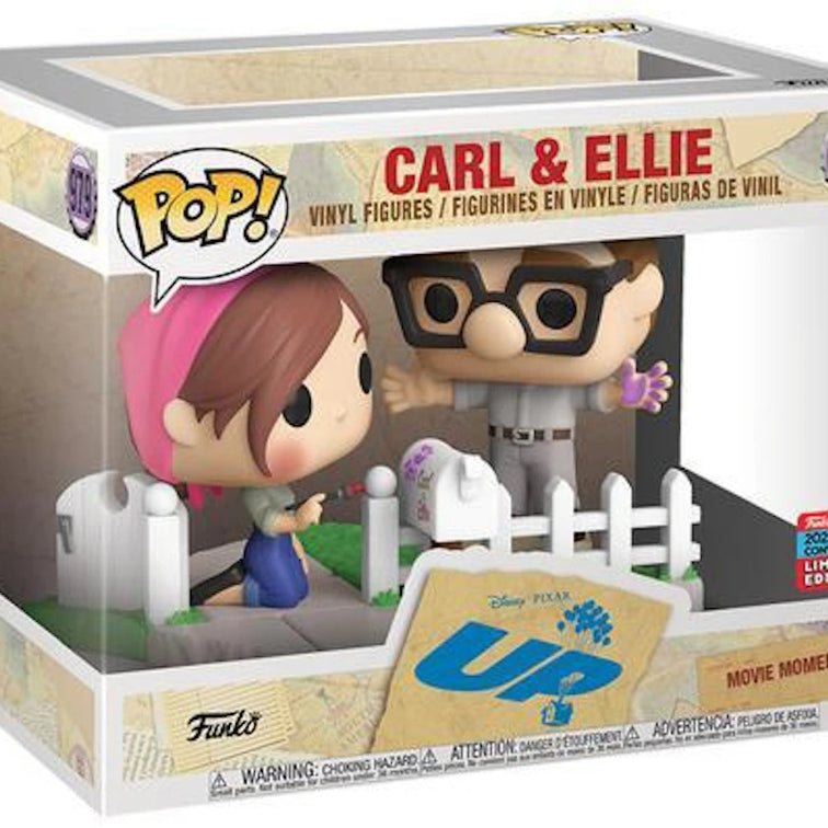 Funko Pop! Movie Moment Disney Pixar UP Carl & Ellie #979 NYCC 2020 Exclusive Shared Sticker