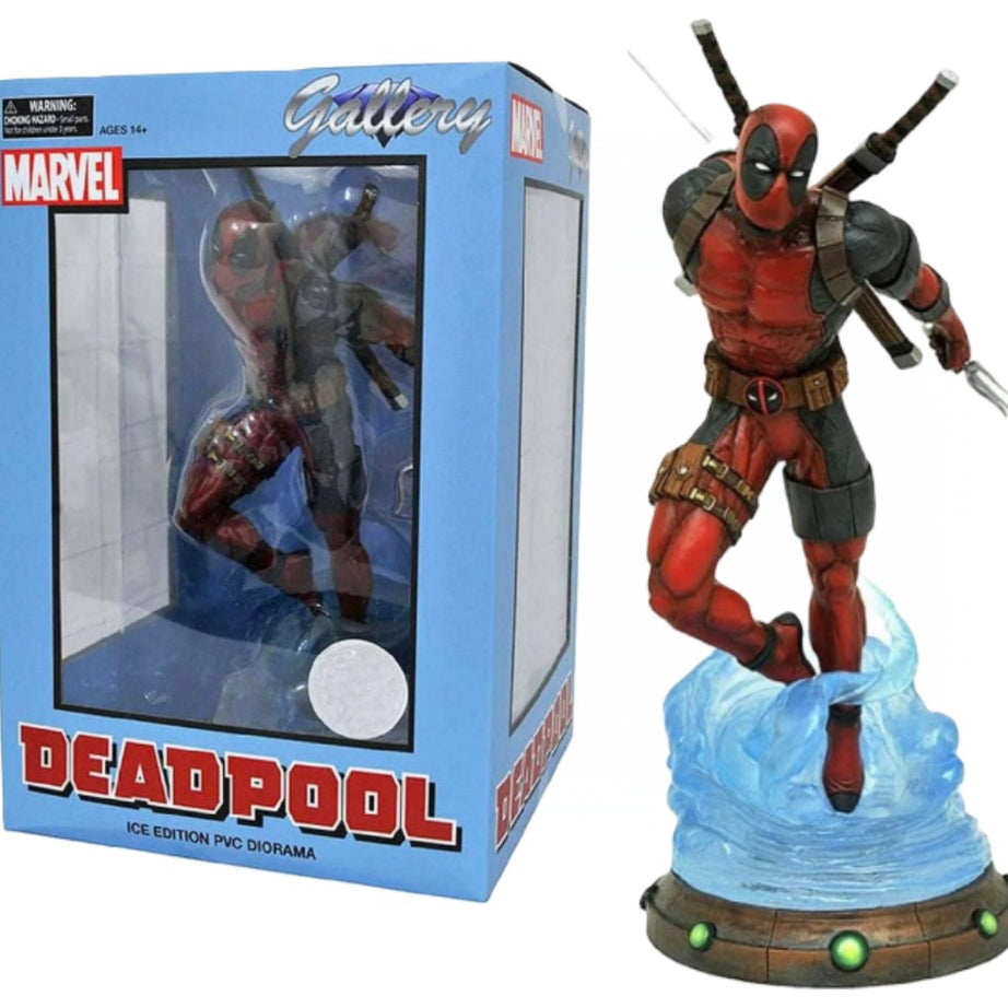 Diamond Select Galley Marvel Deadpool Ice Edition PVC Diorama Toys R Us Exclusive 9" Inch