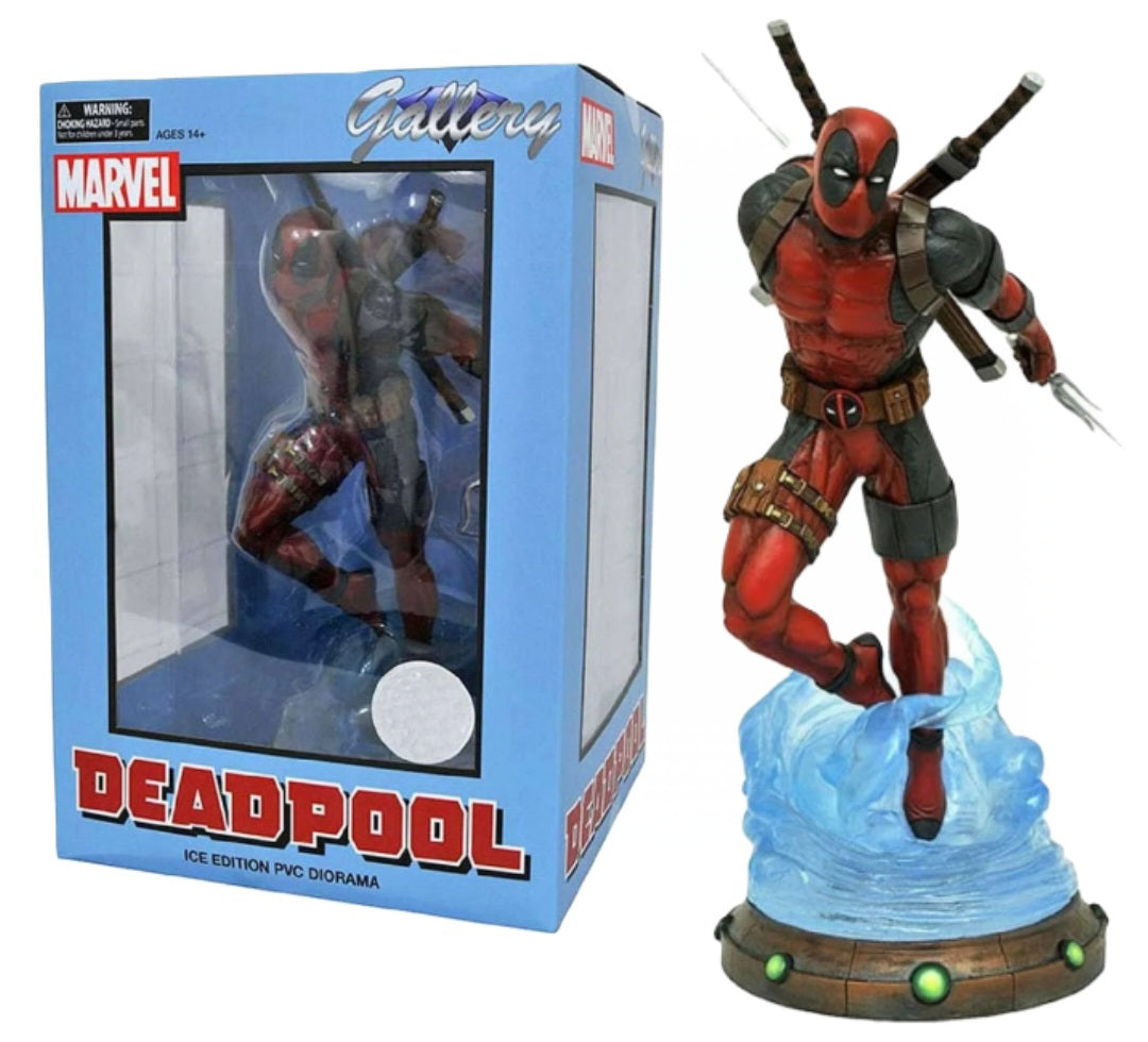 Diamond Select Galley Marvel Deadpool Ice Edition PVC Diorama Toys R Us Exclusive 9" Inch