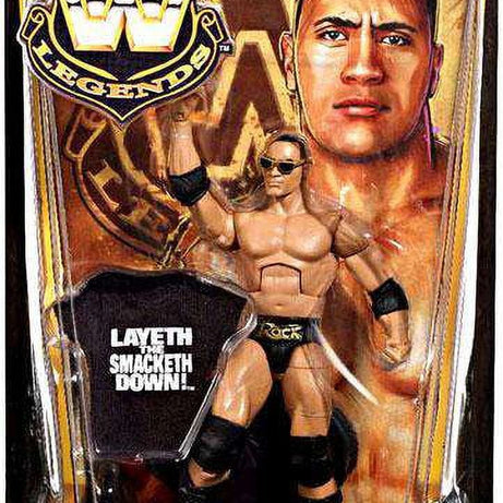 WWE Mattel Legends Series 3 The Rock Action Figure