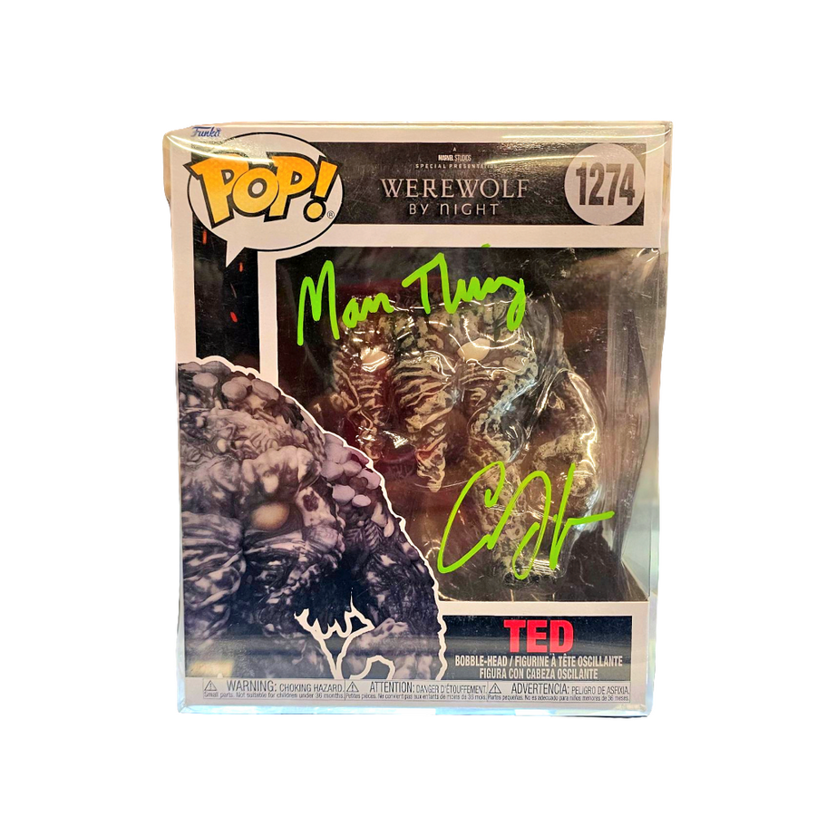 SIGNED Funko Pop! Marvel Studios Werewolf By Night Ted #1274
