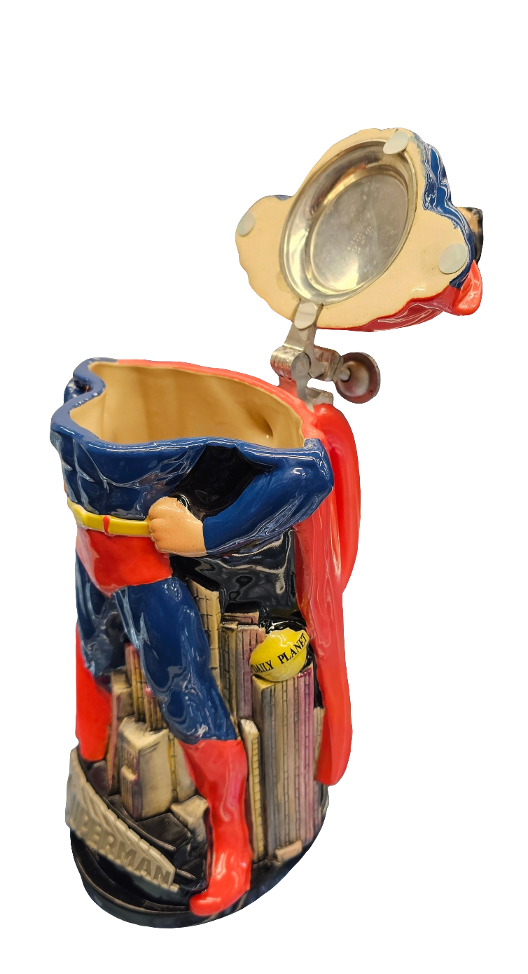 DC Comics Limited Edition Superman Beer Stein LTD #523/5000 PCS