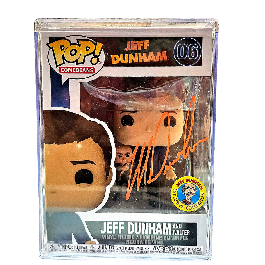 (SIGNED) Funko Pop! Comedians Jeff Dunham And Walter #06 Jeff Dunham Exclusive (Orange Ink)