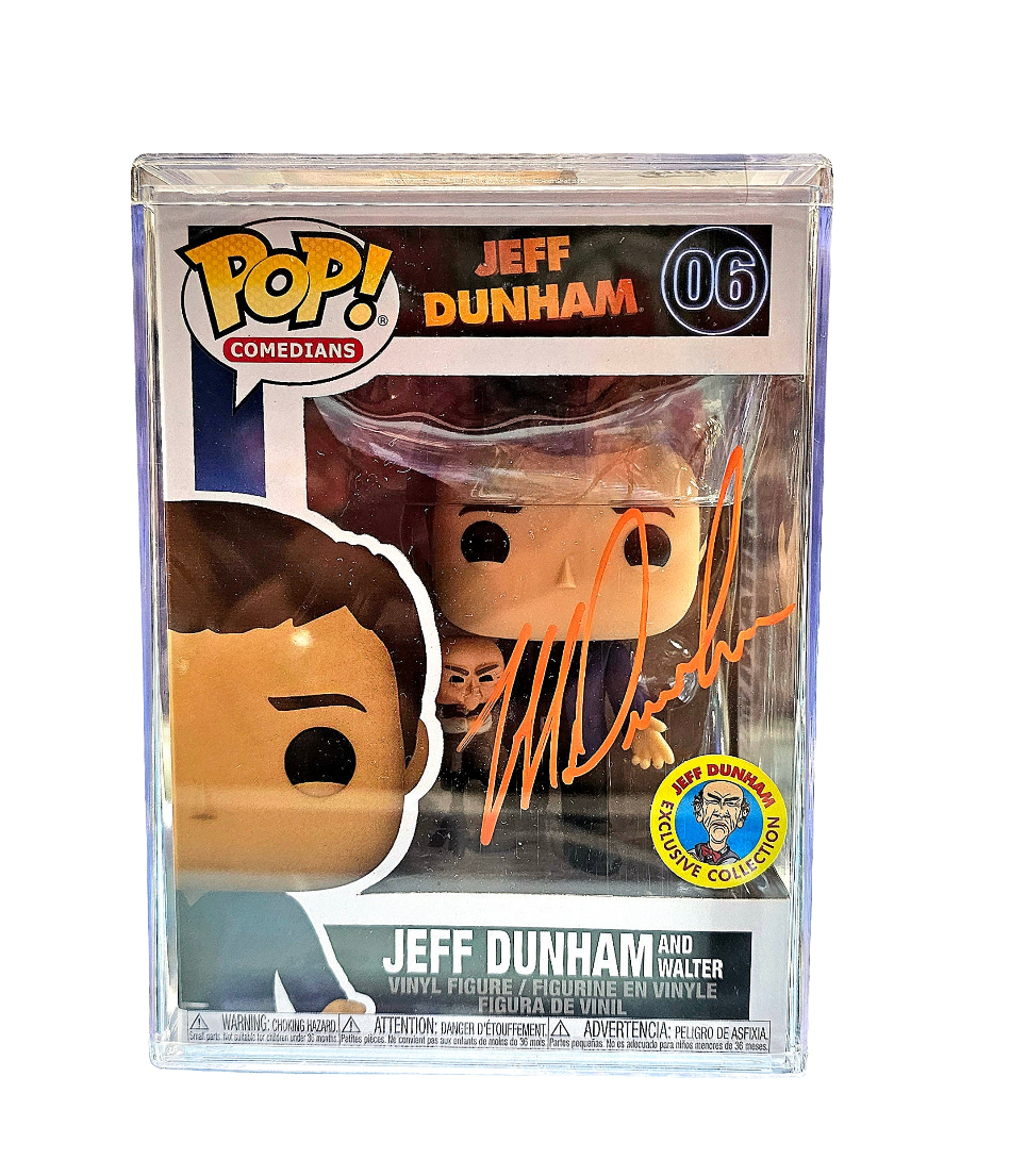 (SIGNED) Funko Pop! Comedians Jeff Dunham And Walter #06 Jeff Dunham Exclusive (Orange Ink)