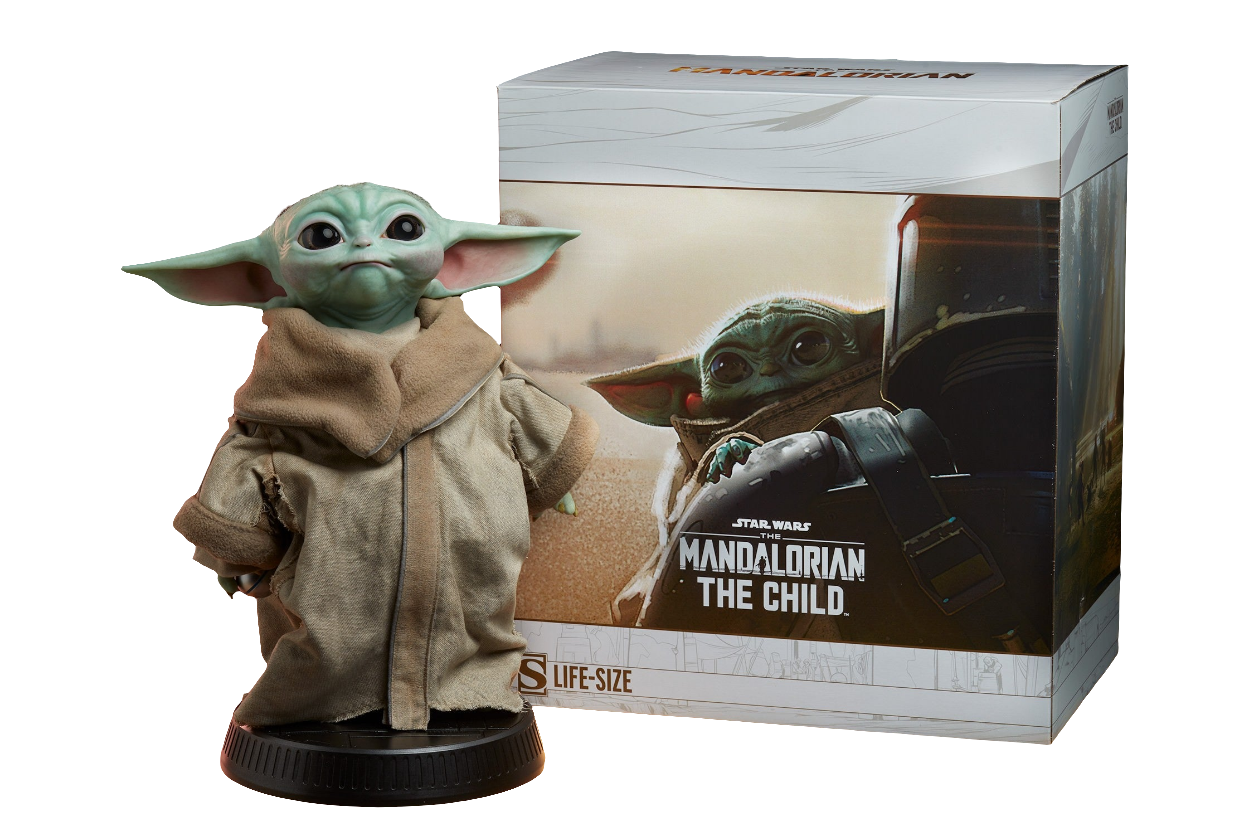 Sideshow Collectibles Disney Star Wars The Mandalorian The Child Life Size Premium Statue