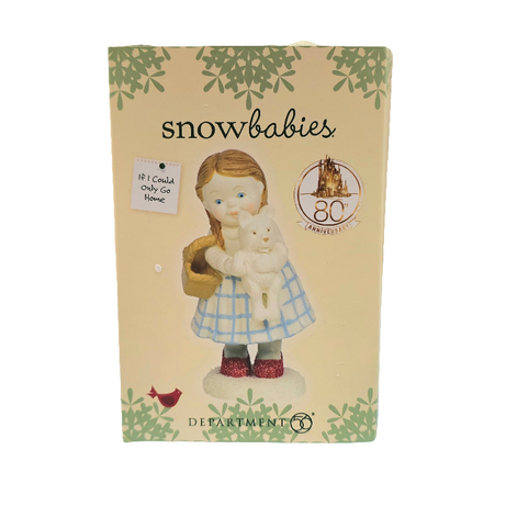 Depatment 56 Snowbabies Wizard Of Oz 80th Anniversary If I Could Only Go Home Figurine