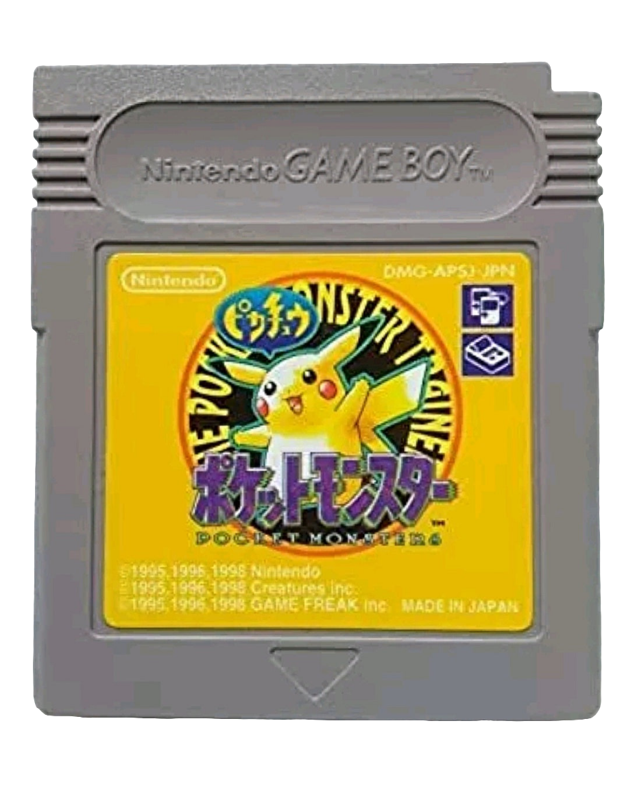 Japanese Nintendo Game Boy Pokémon Yellow Video Game (Loose)