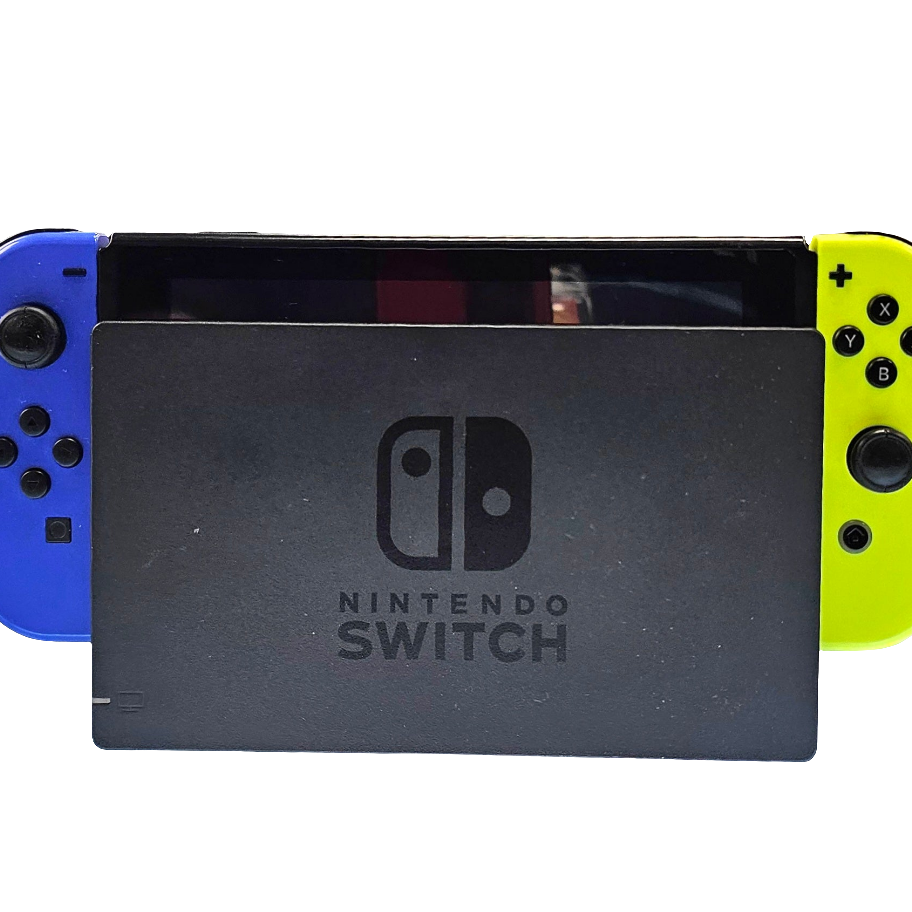 Nintendo Switch with Blue & Yellow Joycons Console Version 1