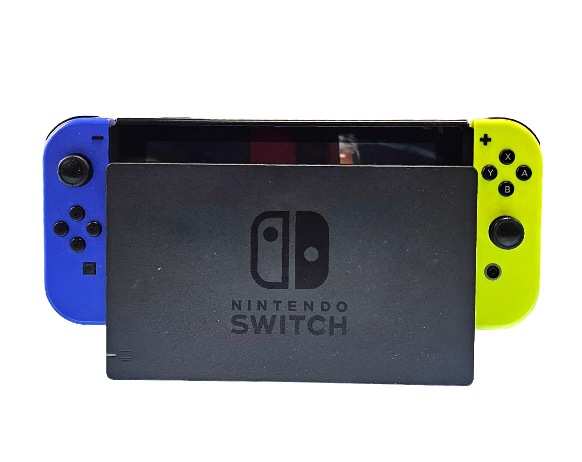 Nintendo Switch with Blue & Yellow Joycons Console Version 1