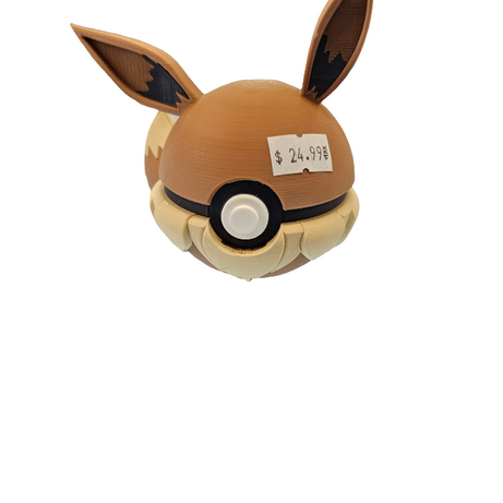 Custom 3D Printed Pokemon Ball Eevee