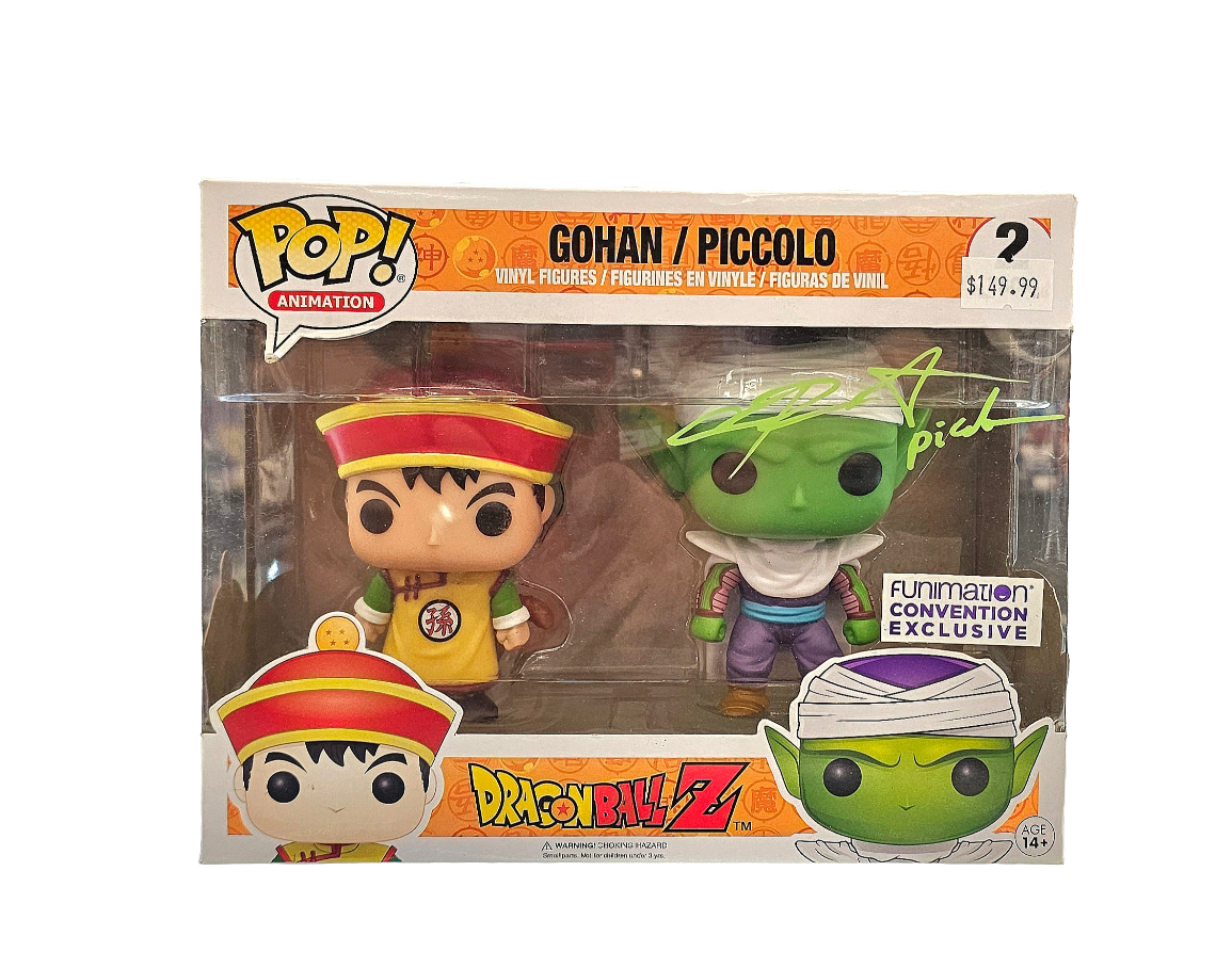 SIGNED Funko Pop! Animation Dragon Ball Z Gohan / Piccolo 2-Pack (NO JSA)