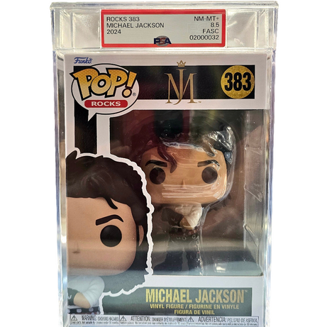 (PSA Graded 8.5) Funko Pop! Rocks MJ Michael Jackson #383