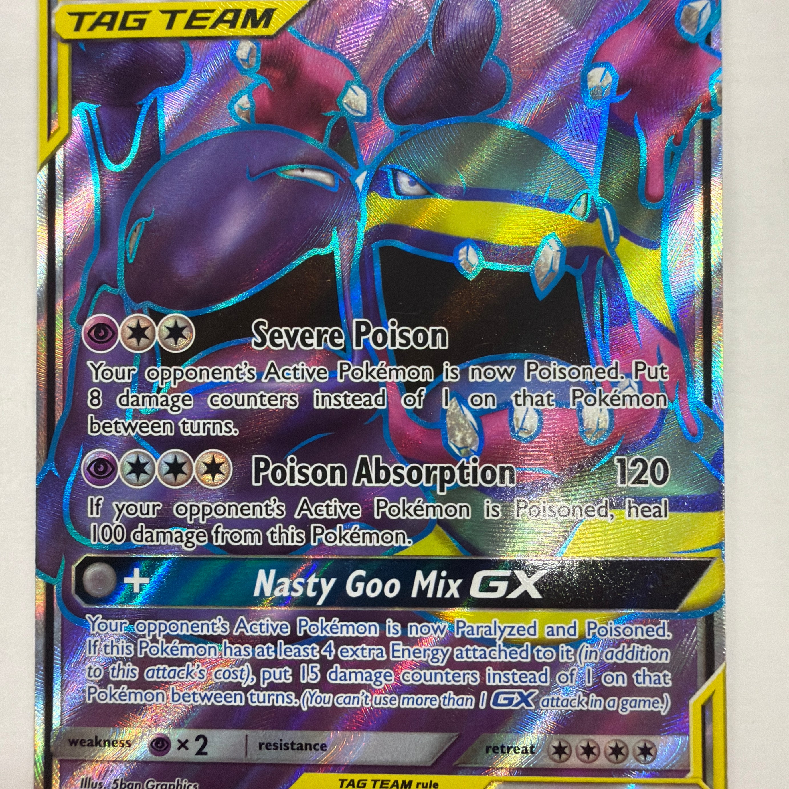 Pokémon TCG - Unbroken Bonds Muk & Alolan Muk GX 196/214 DMG
