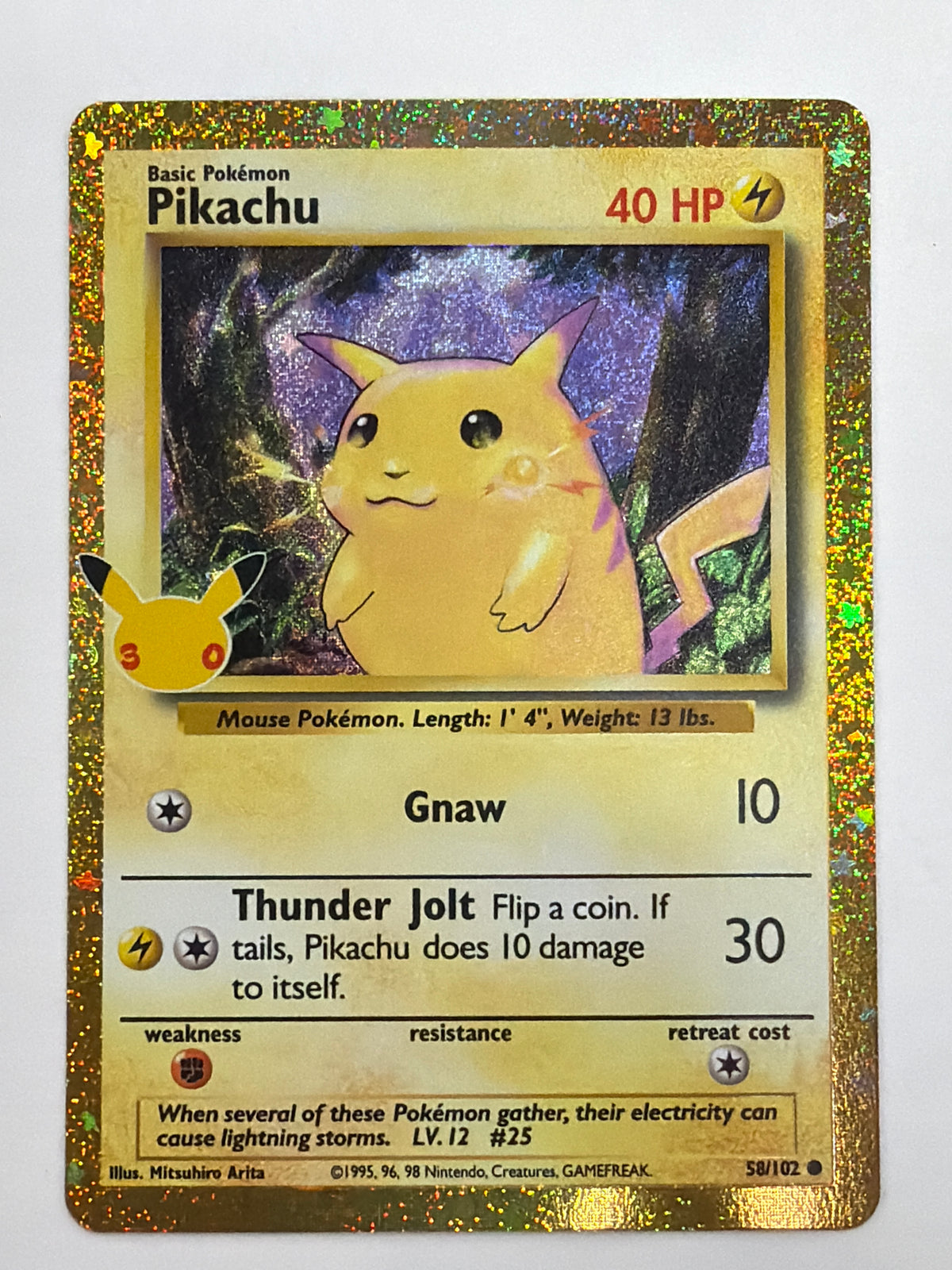 Pokémon TCG - 30th Celebration: Classic Collection Pikachu 58/102 NM