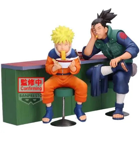 Sold as Set Bandai Banpresto Naruto 72 Series 16 Uzumaki Naruto & Umino Iruka Statues