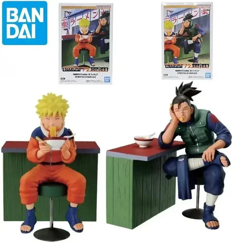 Sold as Set Bandai Banpresto Naruto 72 Series 16 Uzumaki Naruto & Umino Iruka Statues