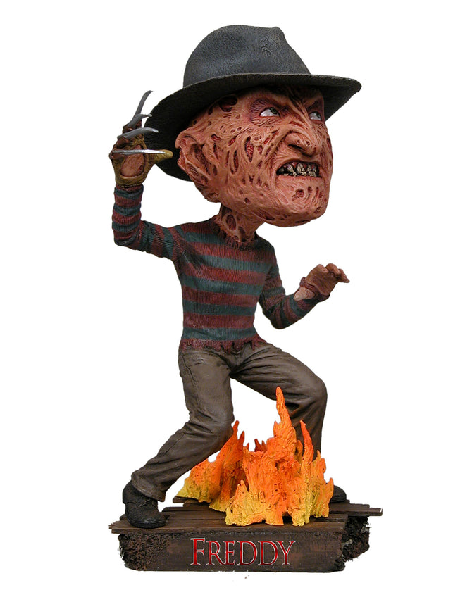 Neca Head Knockers New Line Cinema Freddy vs Jason Freddy Krueger 6"Inch Resin Bobble Head