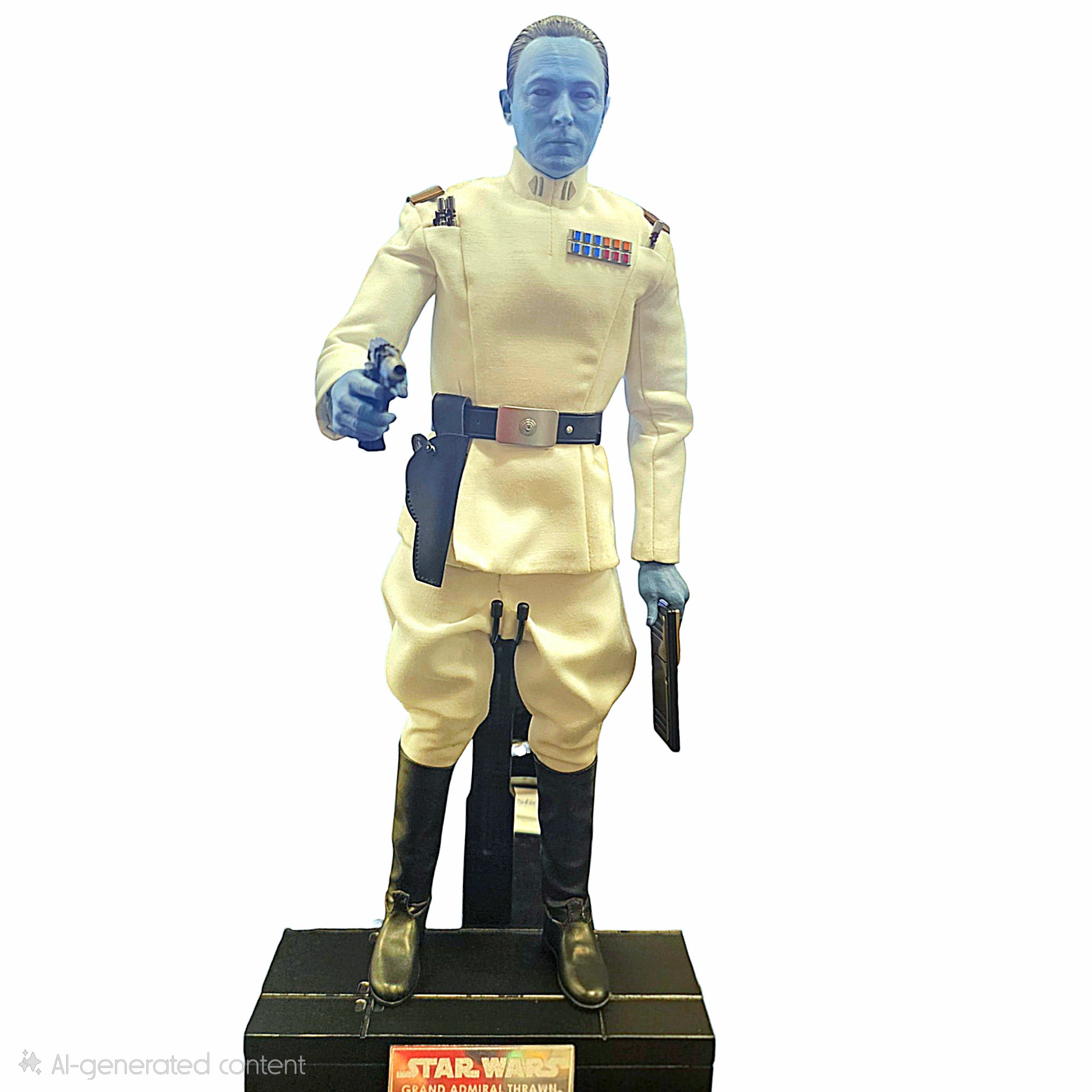 Loose Hot Toys TMS116 Star Wars Ahsoka Grand Admiral Thrawn 1:6 Scale Action Figure