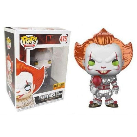 Funko Pop! Movies IT Pennywise with Balloon (Metallic) #475 Hot Topic Exclusive