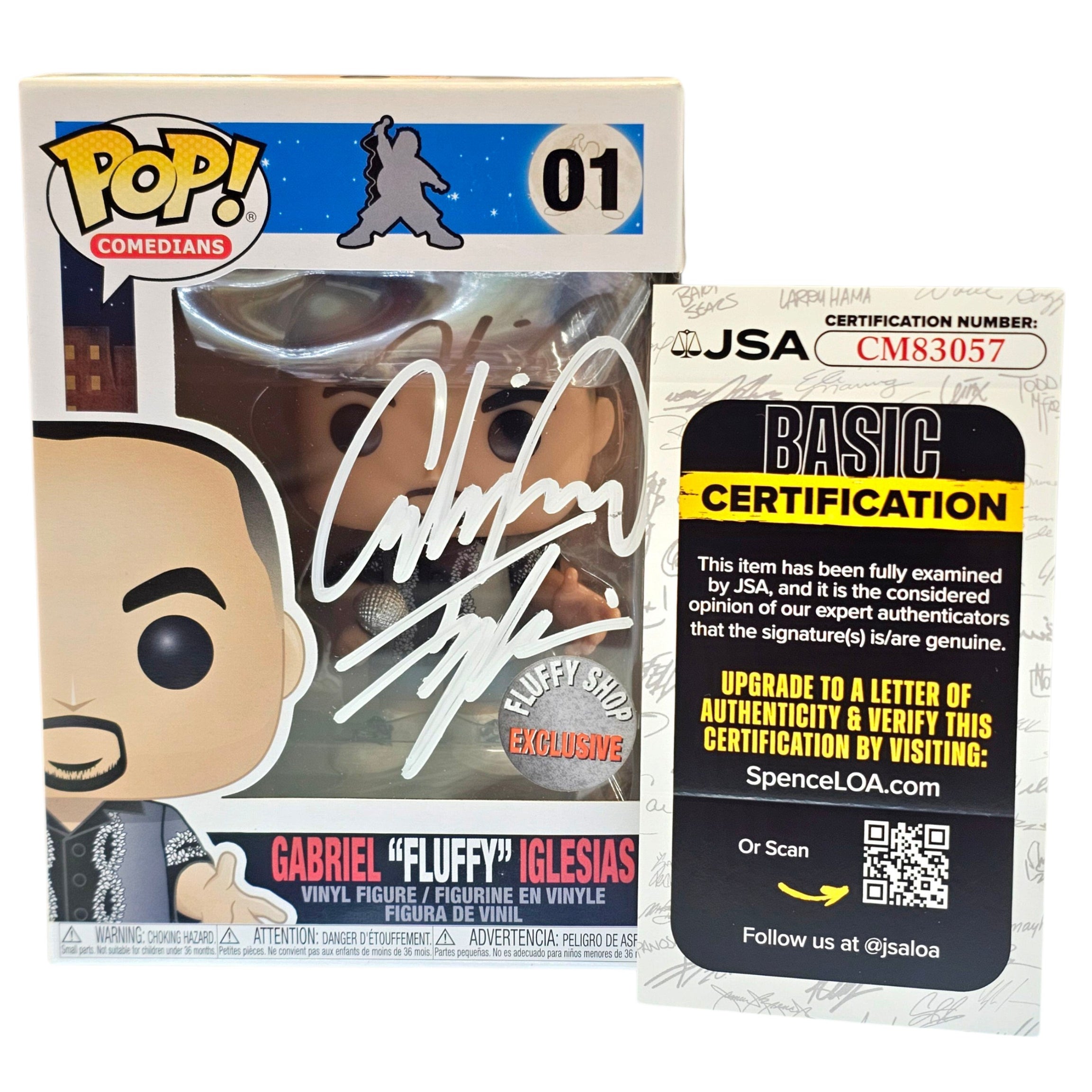 SIGNED Funko Pop! Comedians Gabriel “Fluffy” Iglesias #01 JSA