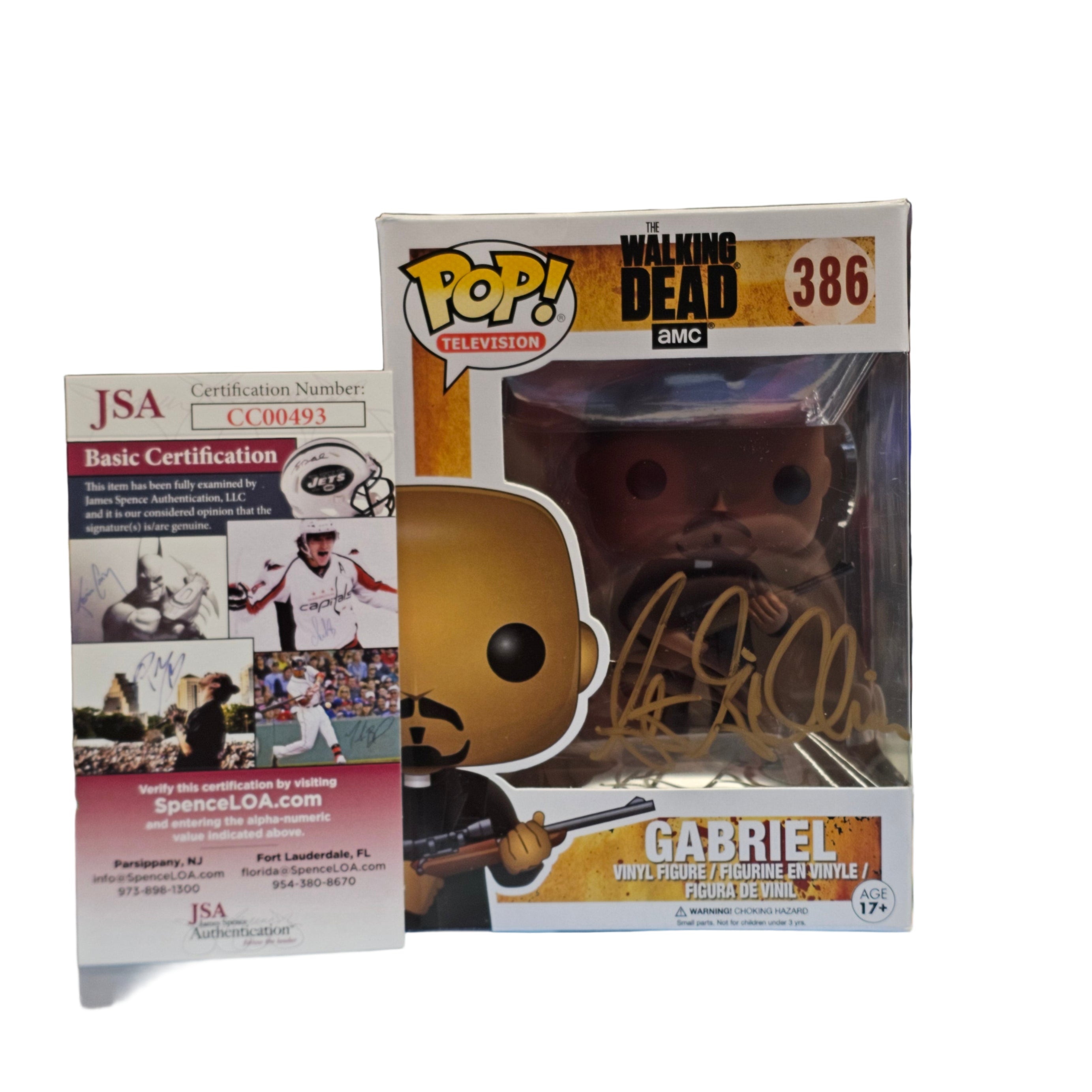 (Signed) Funko Pop! Television The Walking Dead Gabriel #386
