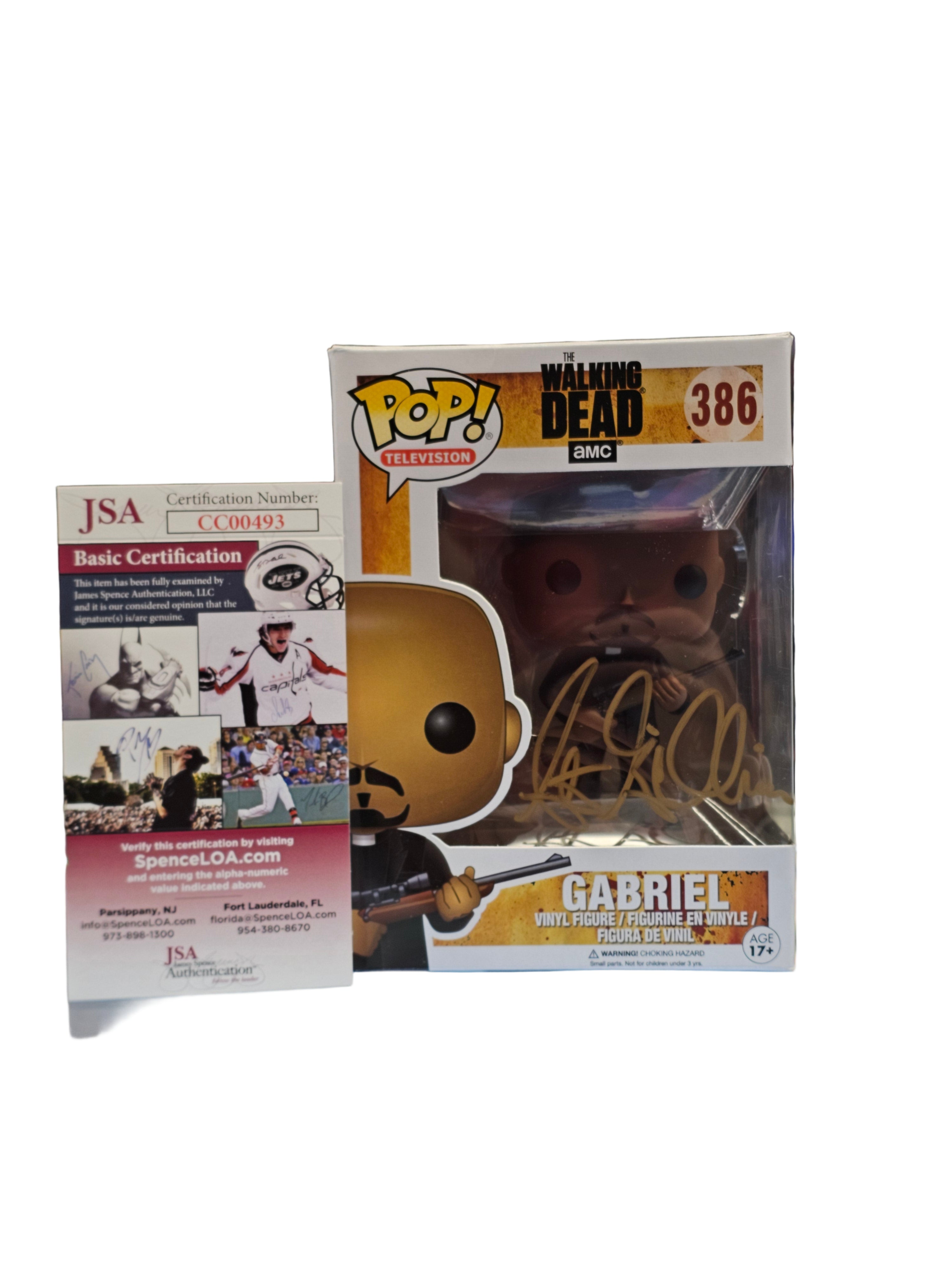 (Signed) Funko Pop! Television The Walking Dead Gabriel #386