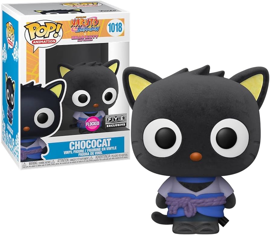 POP! Animation Naruto x Hello Kitty Chococat #1018 Flocked FYE Exclusive