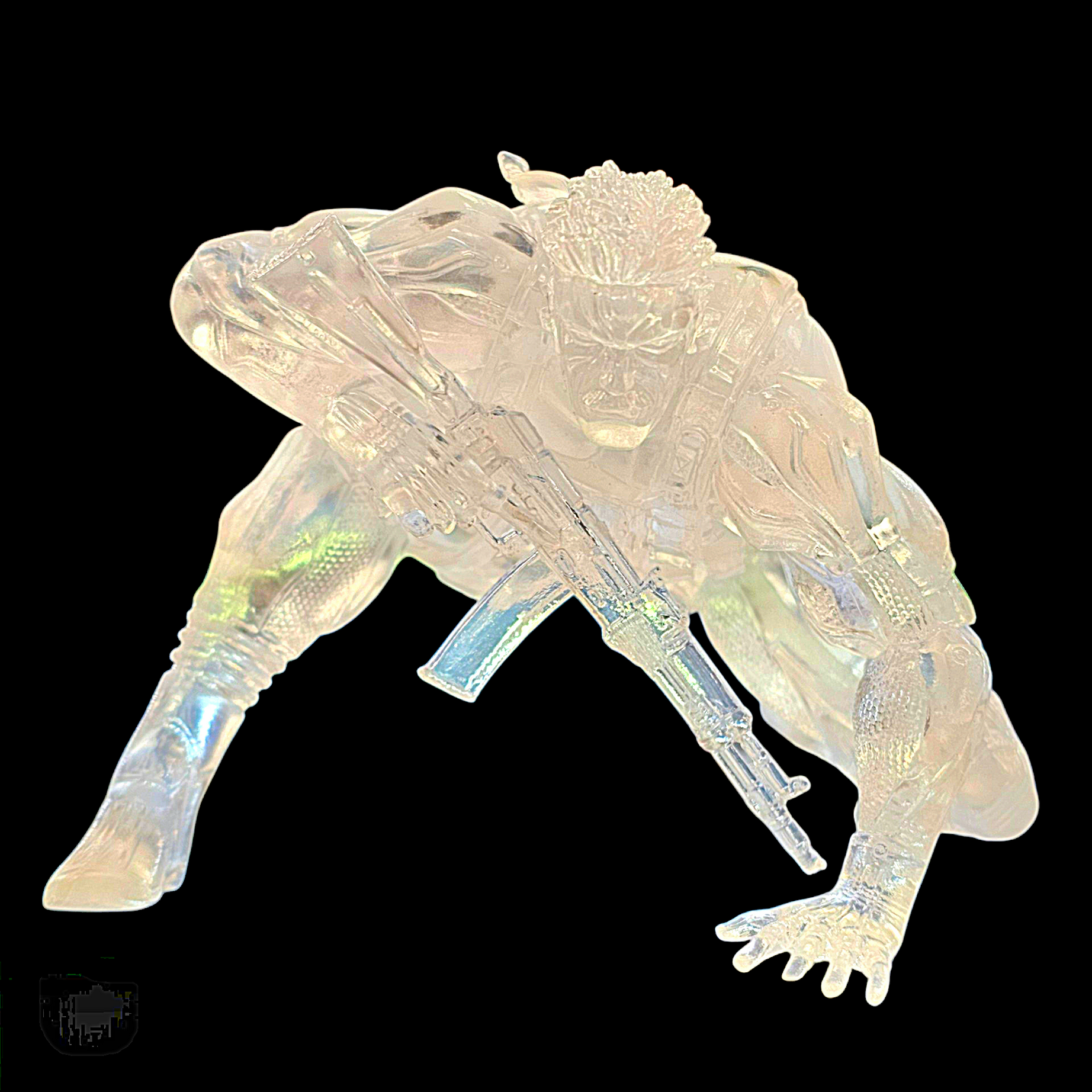 Loose Medicom Toy Metal Gear Solid 4: Guns of the Patriots Old Snake Clear Stealth Version Ultra Detail Figure (UDF)