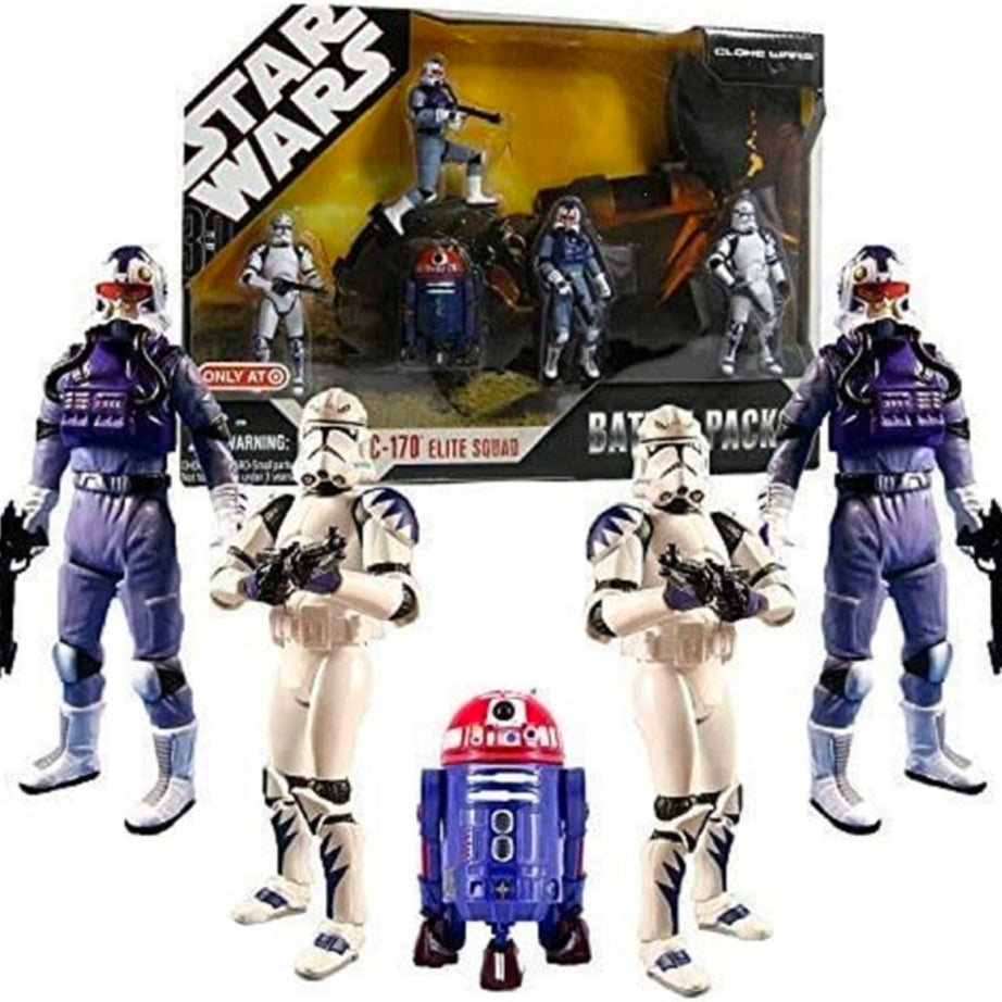 Hasbro Star Wars The Clone Wars ARC-170 Elite Squad Action Figure Battle Pack Target Exclusive