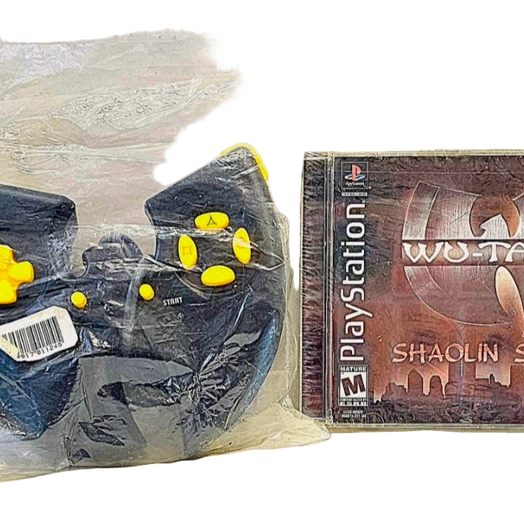 SEALED Wu-Tang PS1 Controller & SEALED Wu-Tang Shaolin Style PS1 Video Game Set